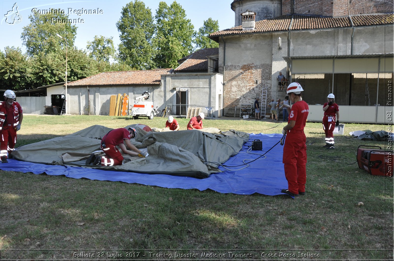 Galliate 22 Luglio 2017 - Training Disaster Medicine Trainers - Croce Rossa Italiana- Comitato Regionale del Piemonte