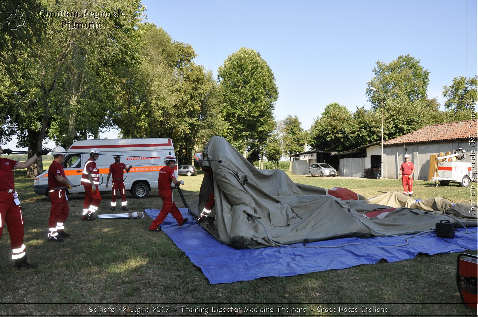 Galliate 22 Luglio 2017 - Training Disaster Medicine Trainers - Croce Rossa Italiana- Comitato Regionale del Piemonte