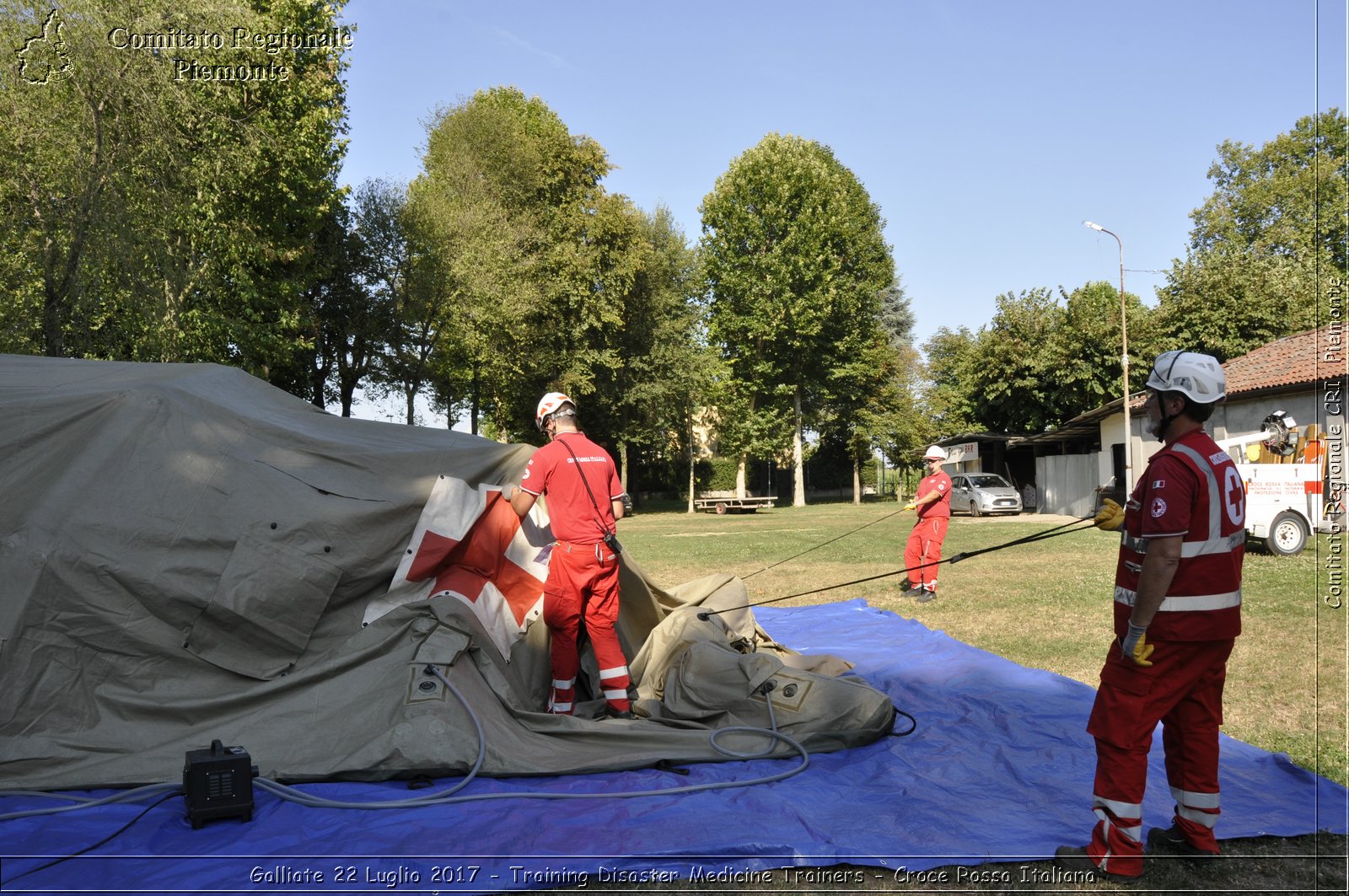 Galliate 22 Luglio 2017 - Training Disaster Medicine Trainers - Croce Rossa Italiana- Comitato Regionale del Piemonte