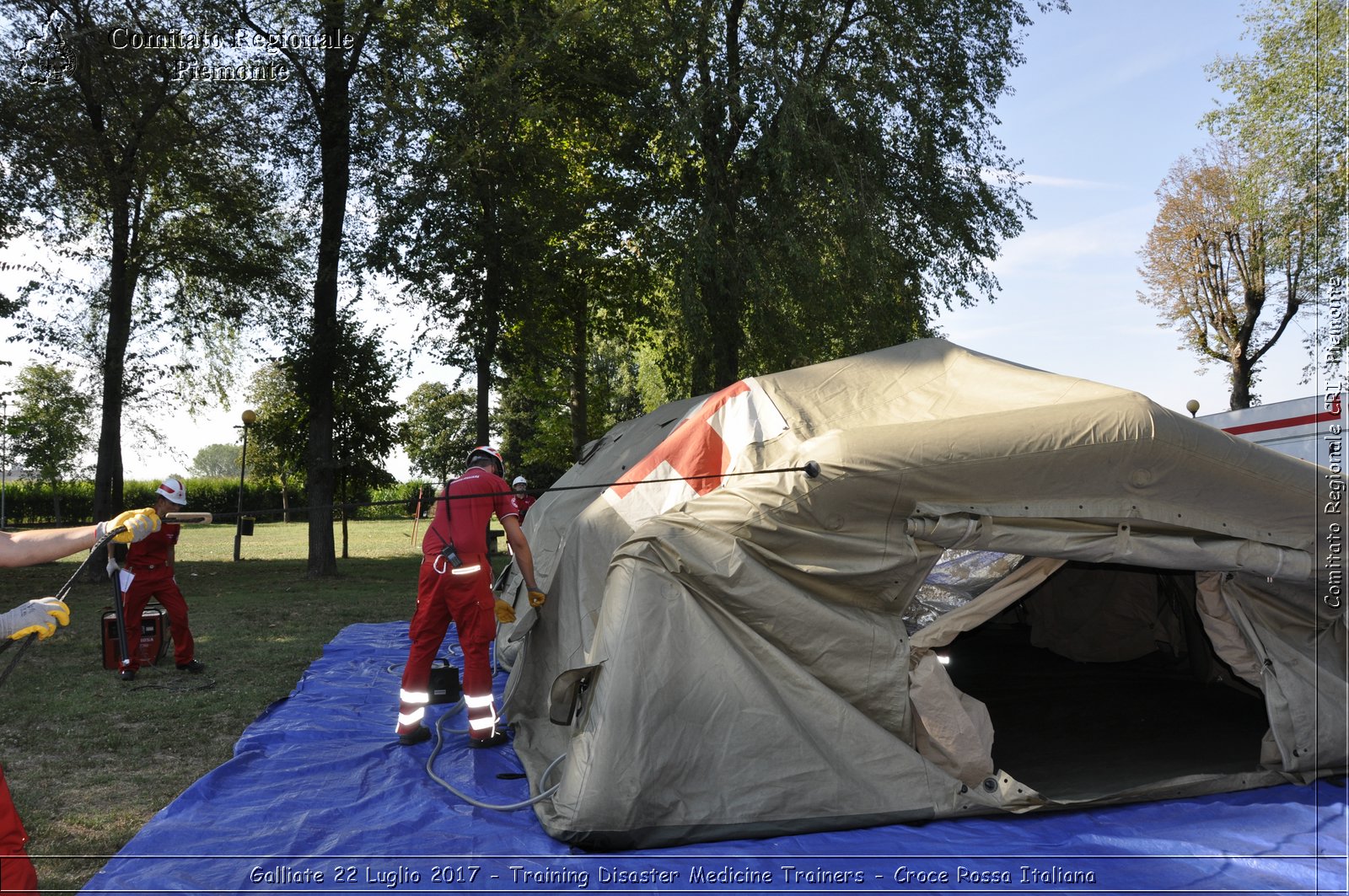 Galliate 22 Luglio 2017 - Training Disaster Medicine Trainers - Croce Rossa Italiana- Comitato Regionale del Piemonte