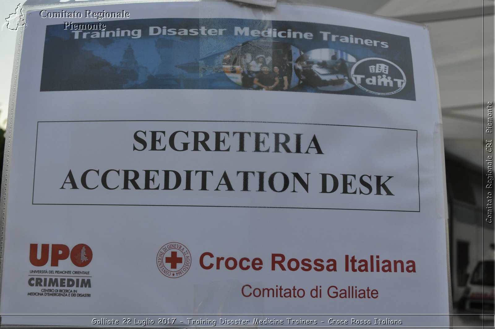 Galliate 22 Luglio 2017 - Training Disaster Medicine Trainers - Croce Rossa Italiana- Comitato Regionale del Piemonte