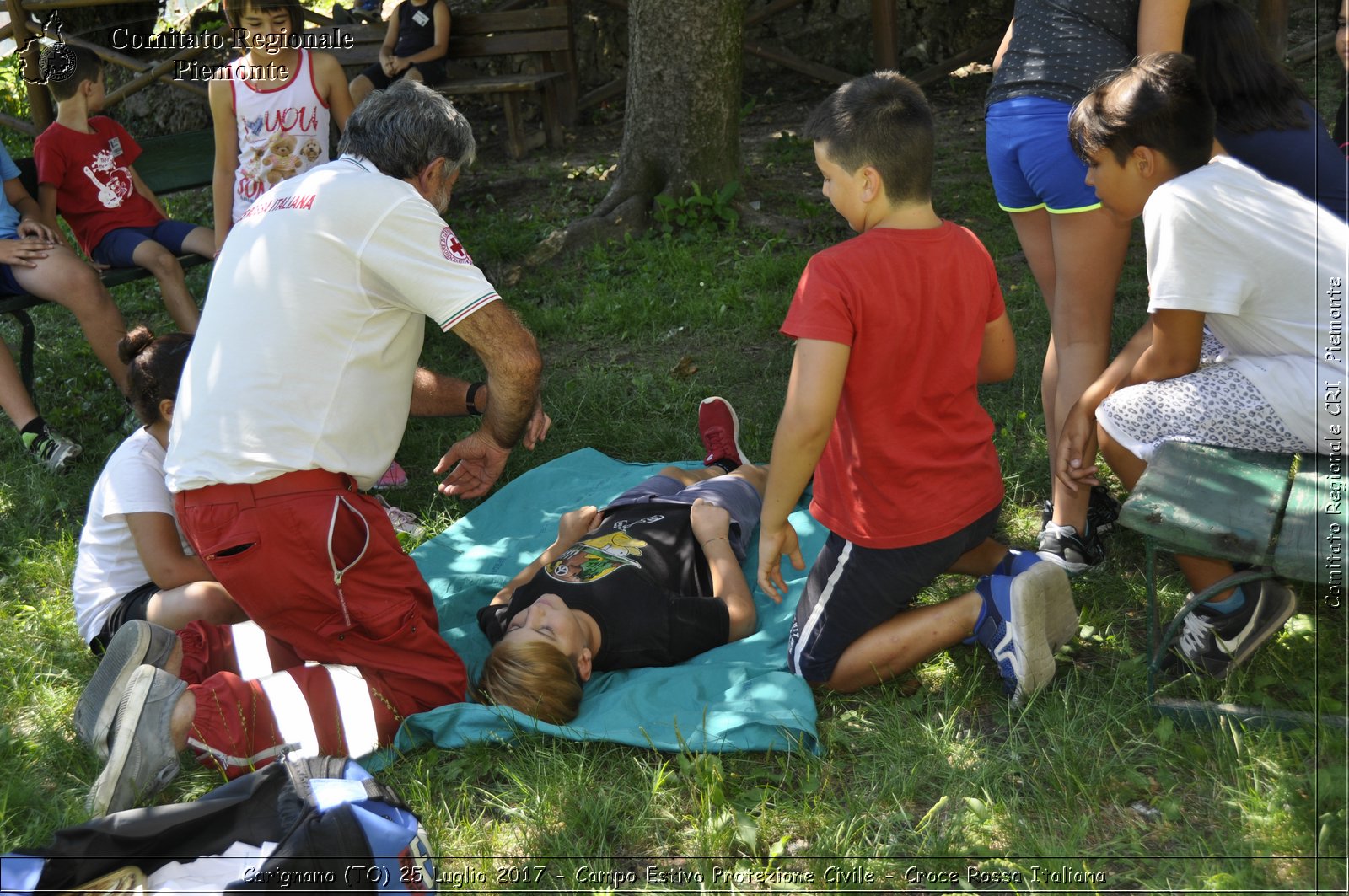 Carignano (TO) 25 Luglio 2017 - Campo Estivo Protezione Civile - Croce Rossa Italiana- Comitato Regionale del Piemonte