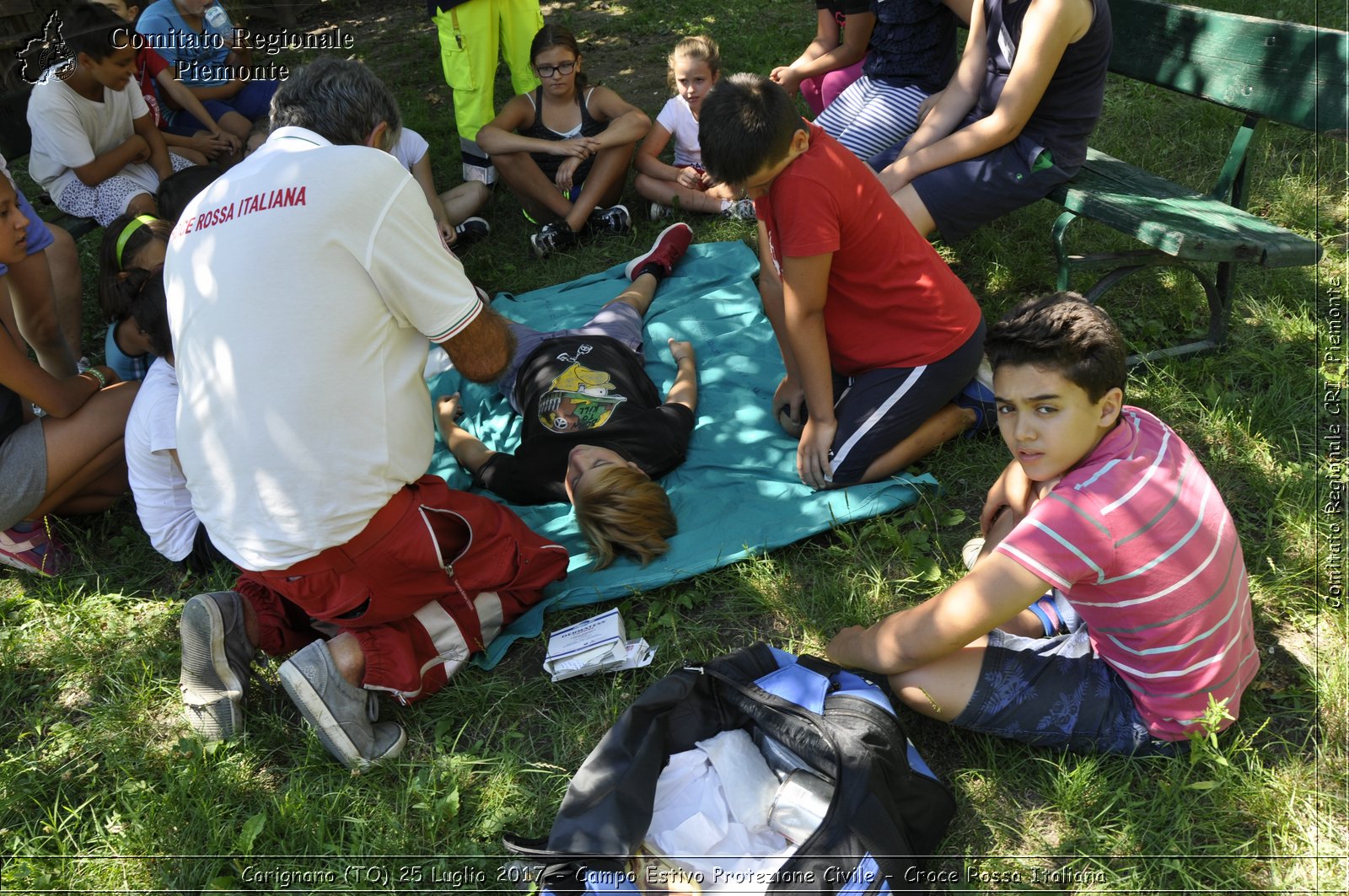 Carignano (TO) 25 Luglio 2017 - Campo Estivo Protezione Civile - Croce Rossa Italiana- Comitato Regionale del Piemonte