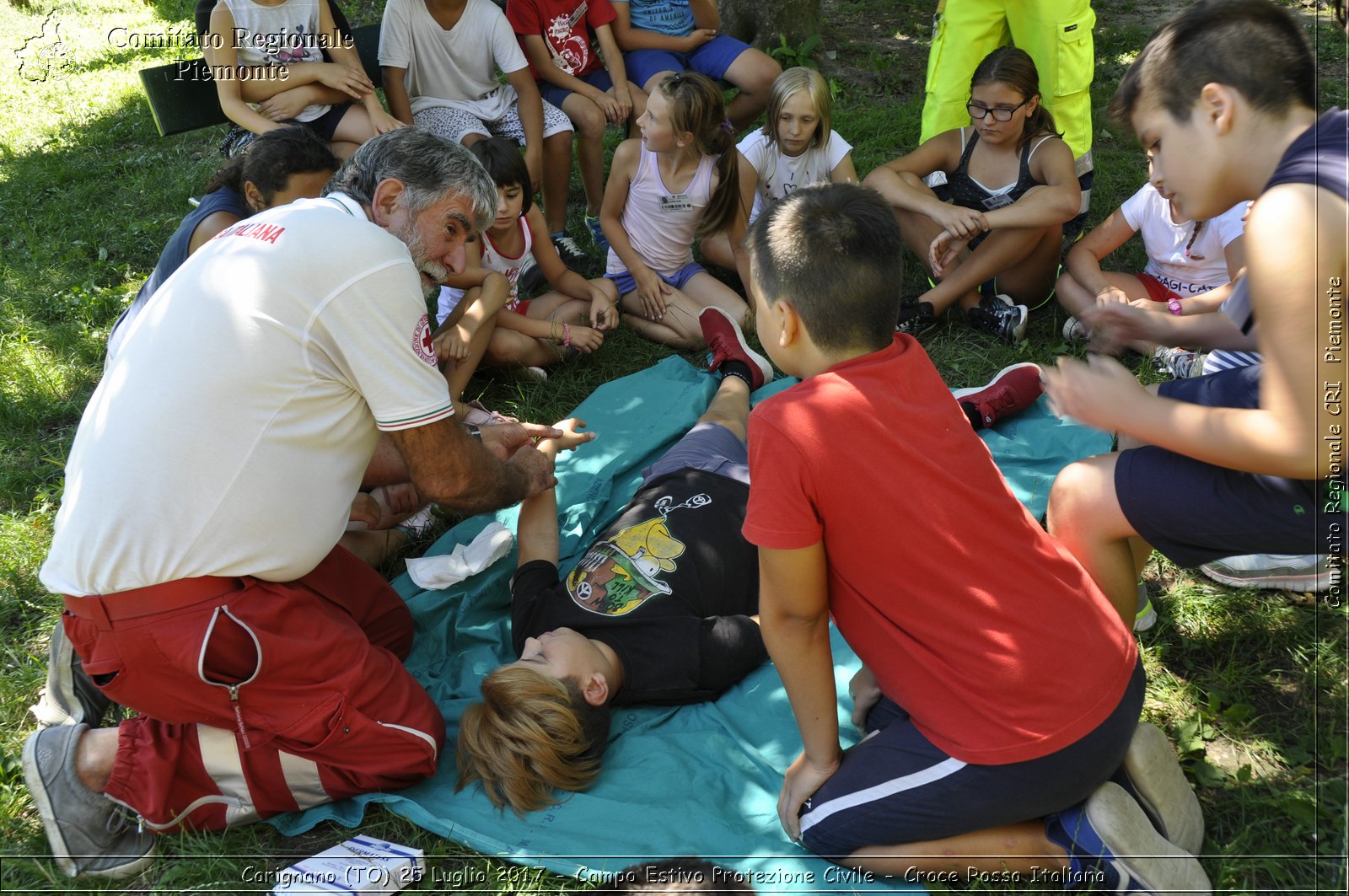 Carignano (TO) 25 Luglio 2017 - Campo Estivo Protezione Civile - Croce Rossa Italiana- Comitato Regionale del Piemonte