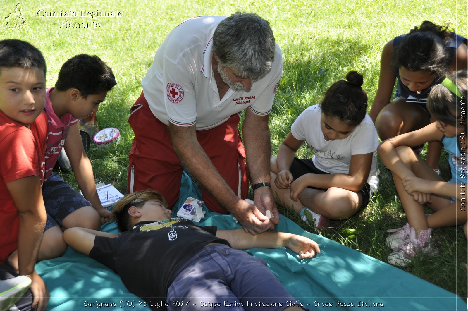 Carignano (TO) 25 Luglio 2017 - Campo Estivo Protezione Civile - Croce Rossa Italiana- Comitato Regionale del Piemonte