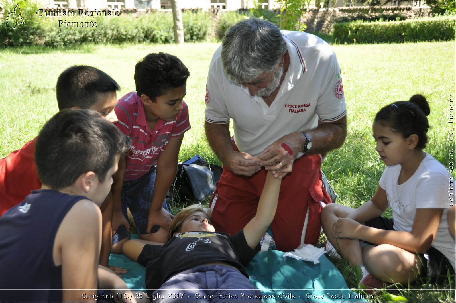 Carignano (TO) 25 Luglio 2017 - Campo Estivo Protezione Civile - Croce Rossa Italiana- Comitato Regionale del Piemonte