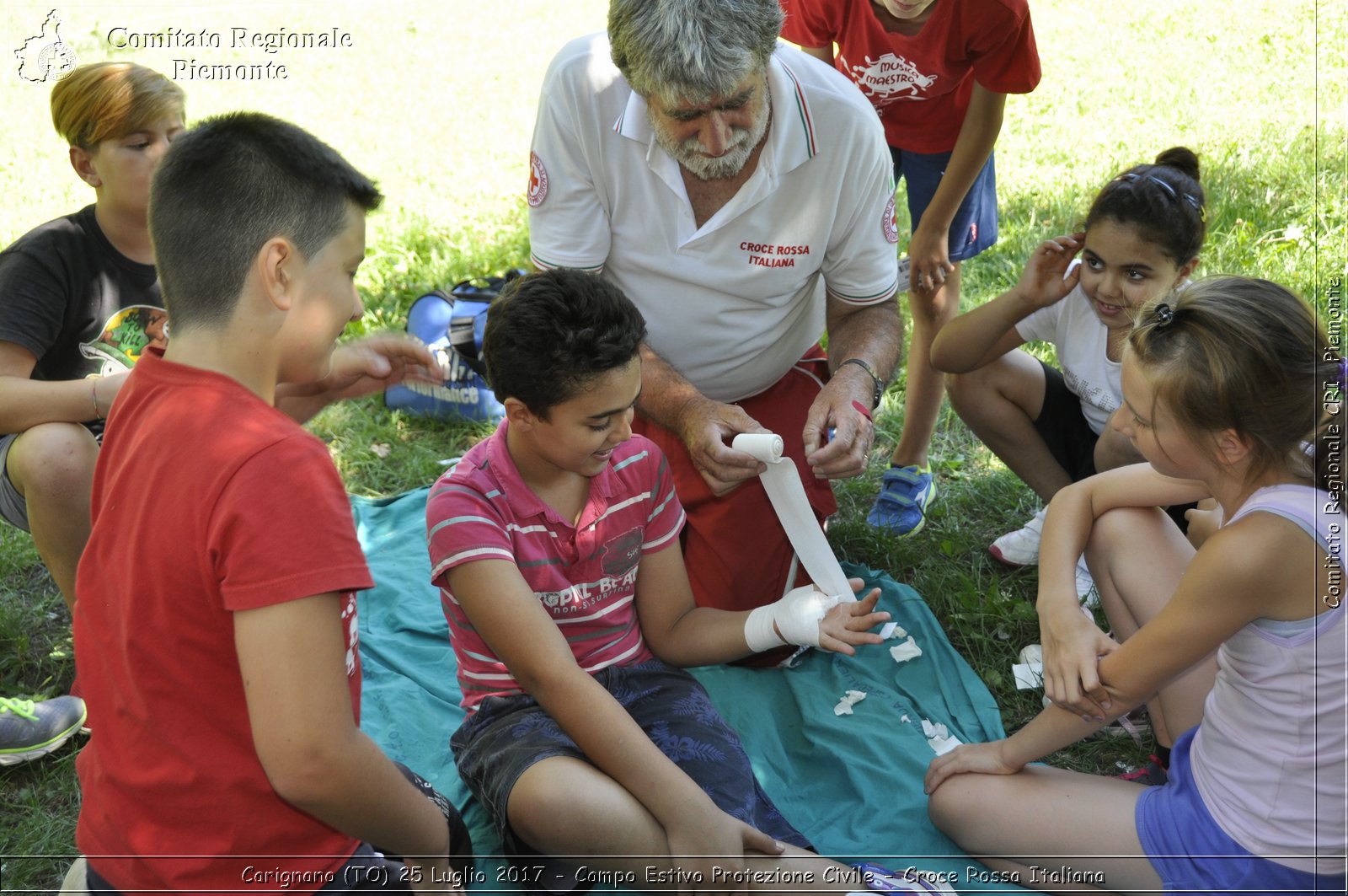 Carignano (TO) 25 Luglio 2017 - Campo Estivo Protezione Civile - Croce Rossa Italiana- Comitato Regionale del Piemonte