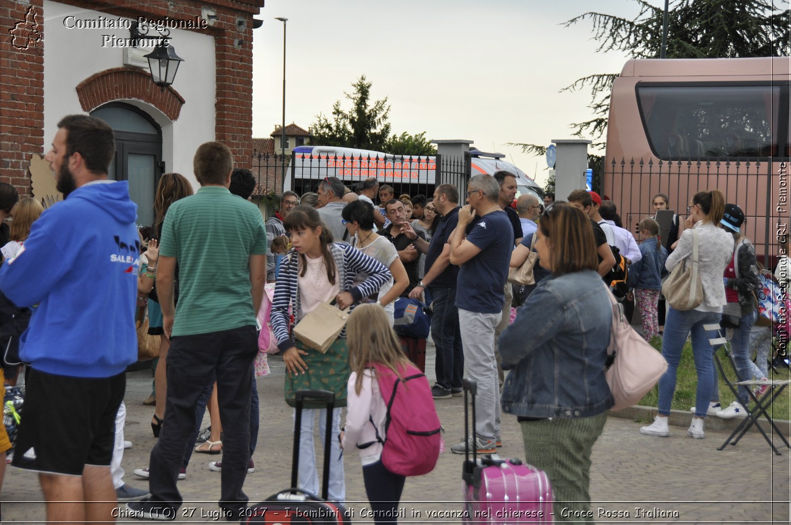 Chieri (TO) 27 Luglio 2017 - I bambini di Cernobil in vacanza nel chierese - Croce Rossa Italiana- Comitato Regionale del Piemonte