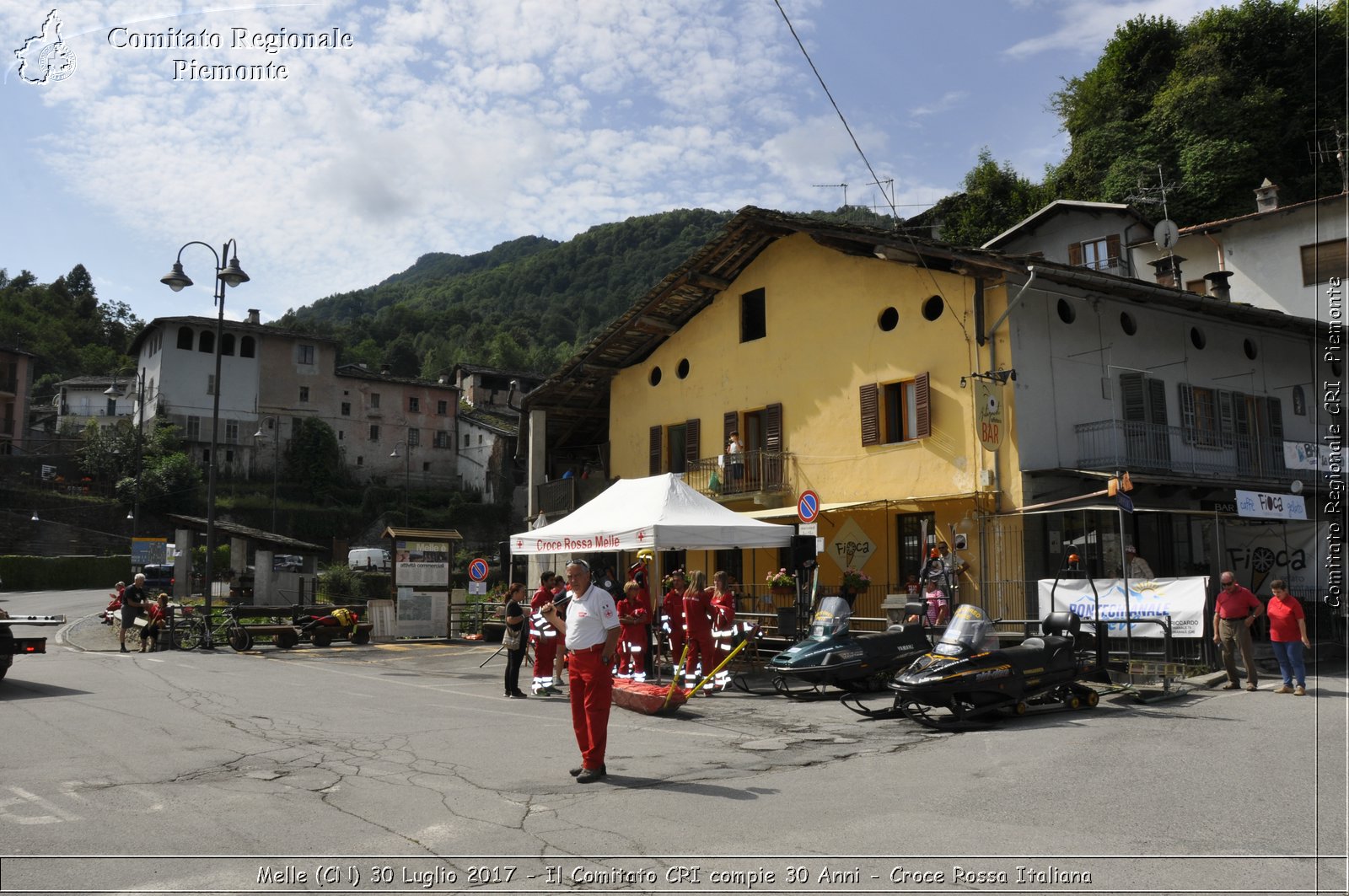 Melle (CN) 30 Luglio 2017 - Il Comitato CRI compie 30 Anni - Croce Rossa Italiana- Comitato Regionale del Piemonte