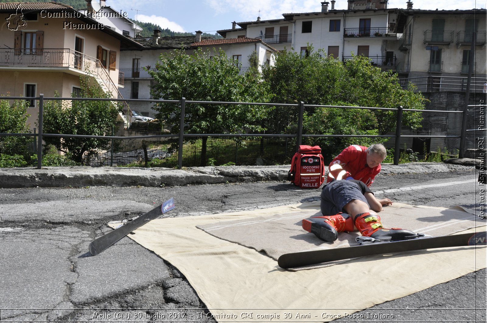 Melle (CN) 30 Luglio 2017 - Il Comitato CRI compie 30 Anni - Croce Rossa Italiana- Comitato Regionale del Piemonte