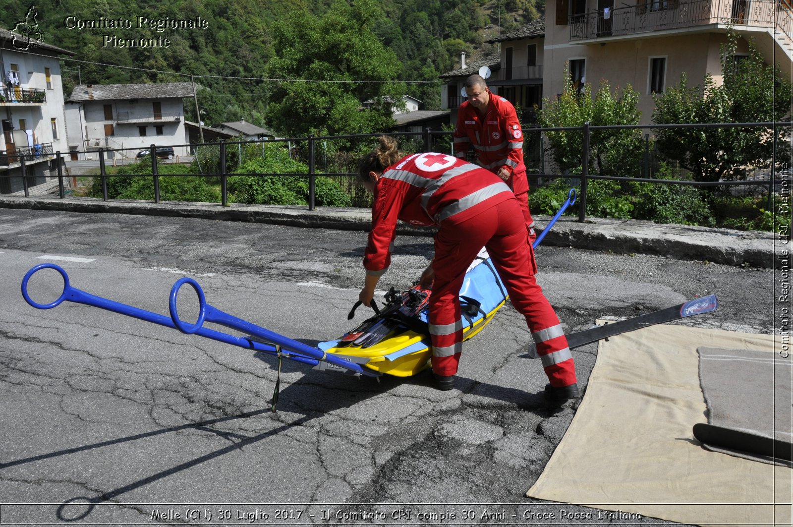 Melle (CN) 30 Luglio 2017 - Il Comitato CRI compie 30 Anni - Croce Rossa Italiana- Comitato Regionale del Piemonte