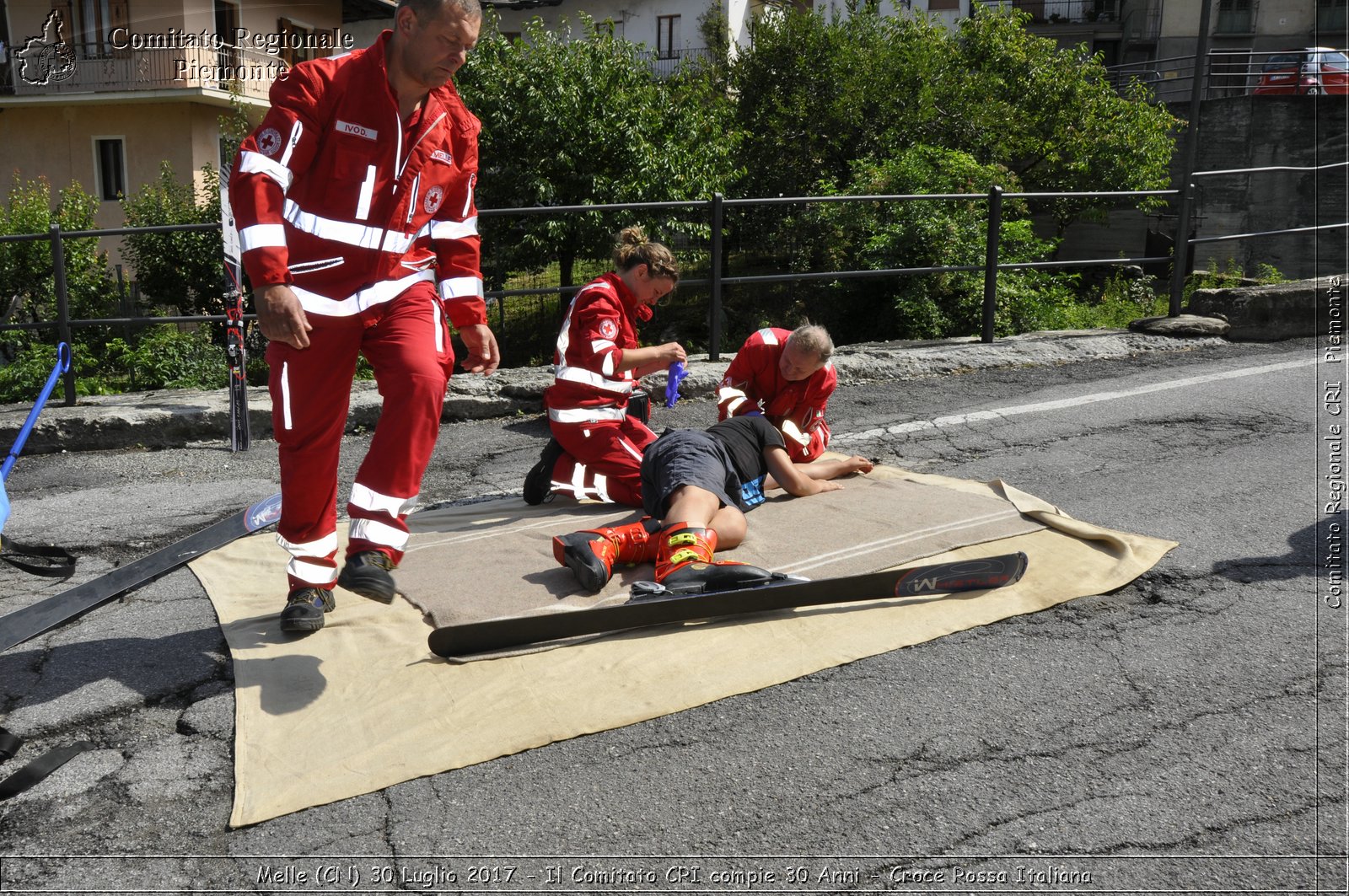 Melle (CN) 30 Luglio 2017 - Il Comitato CRI compie 30 Anni - Croce Rossa Italiana- Comitato Regionale del Piemonte