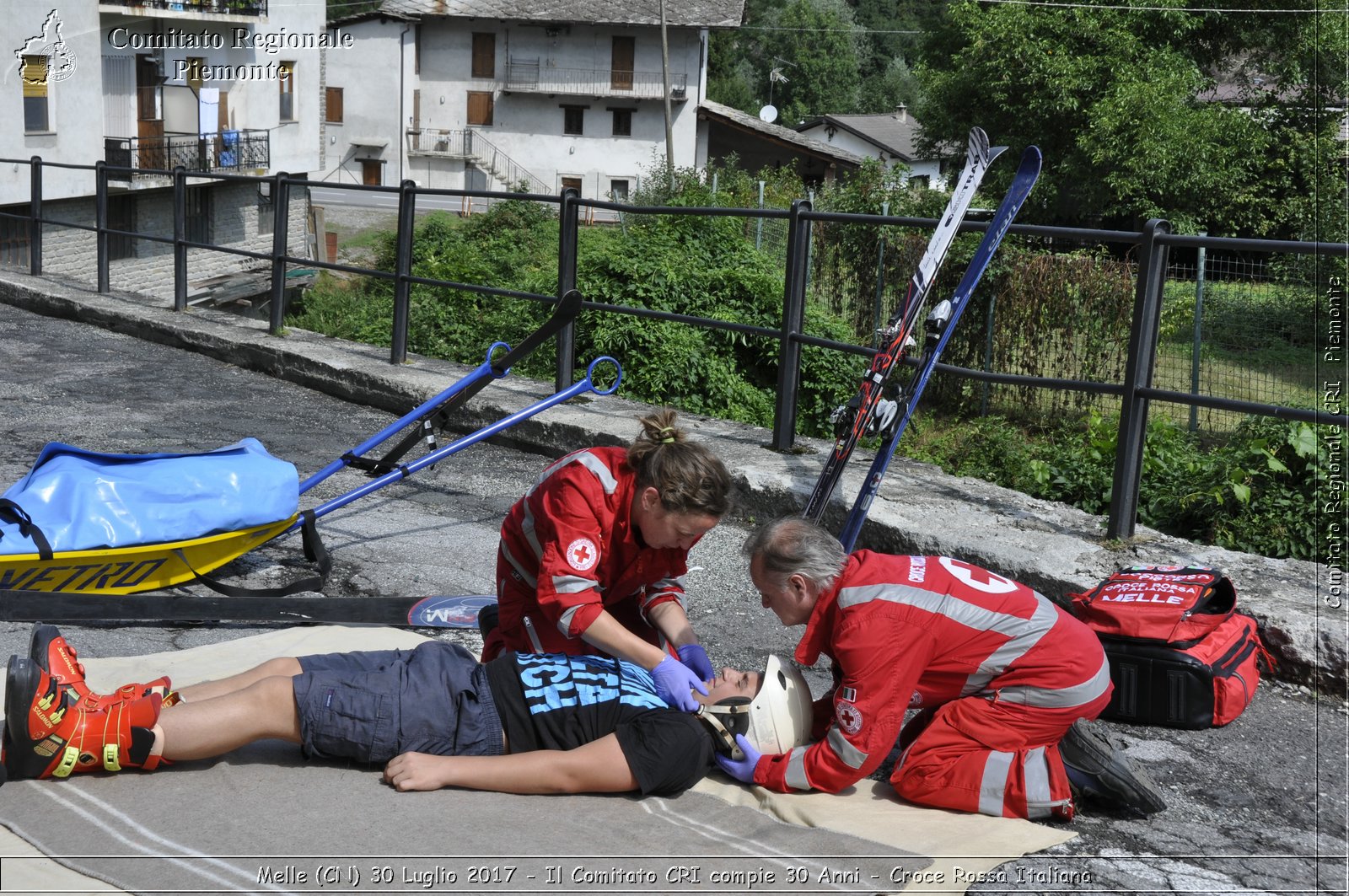 Melle (CN) 30 Luglio 2017 - Il Comitato CRI compie 30 Anni - Croce Rossa Italiana- Comitato Regionale del Piemonte