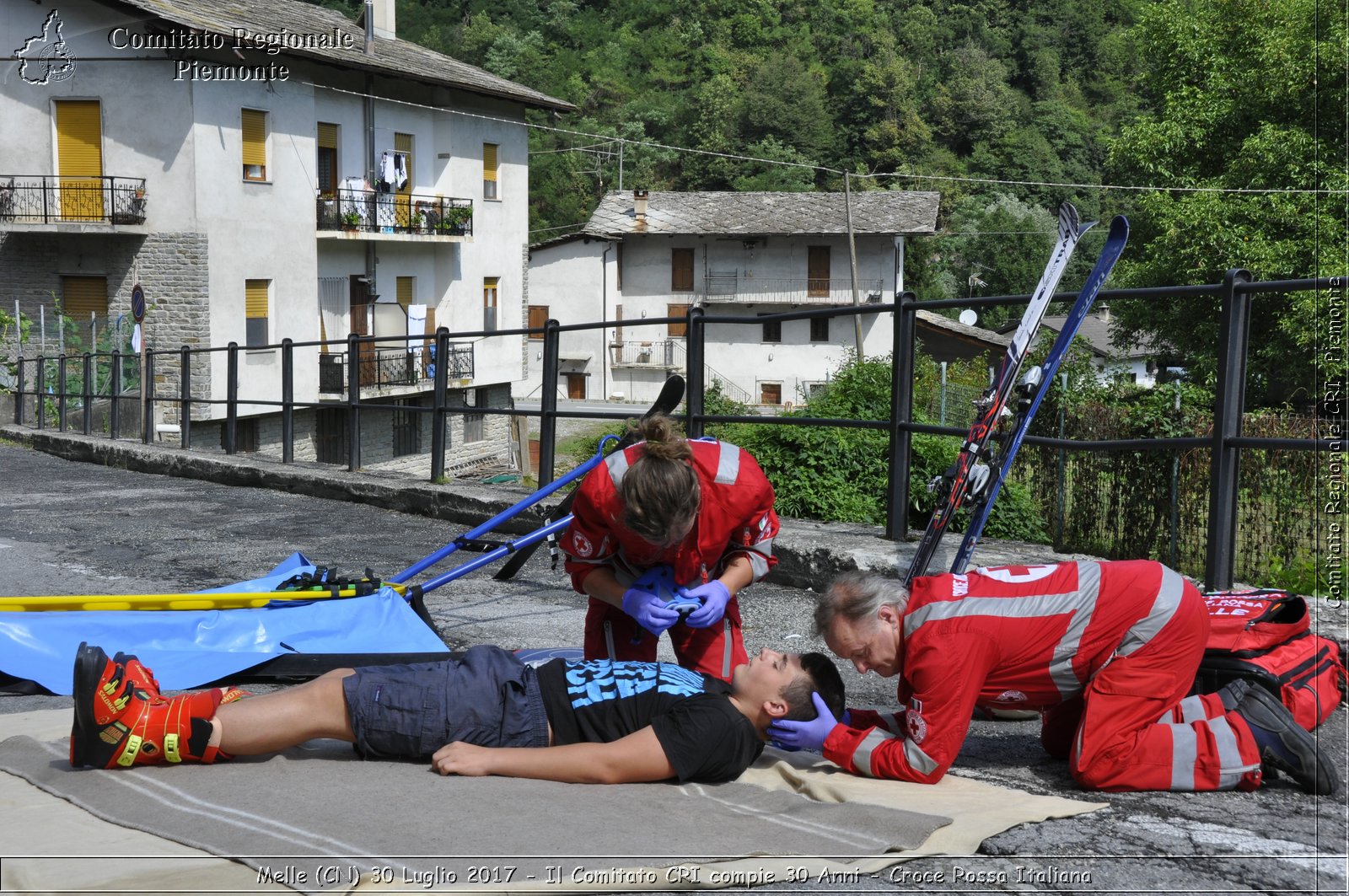 Melle (CN) 30 Luglio 2017 - Il Comitato CRI compie 30 Anni - Croce Rossa Italiana- Comitato Regionale del Piemonte