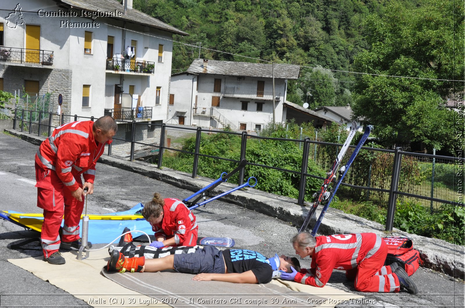 Melle (CN) 30 Luglio 2017 - Il Comitato CRI compie 30 Anni - Croce Rossa Italiana- Comitato Regionale del Piemonte