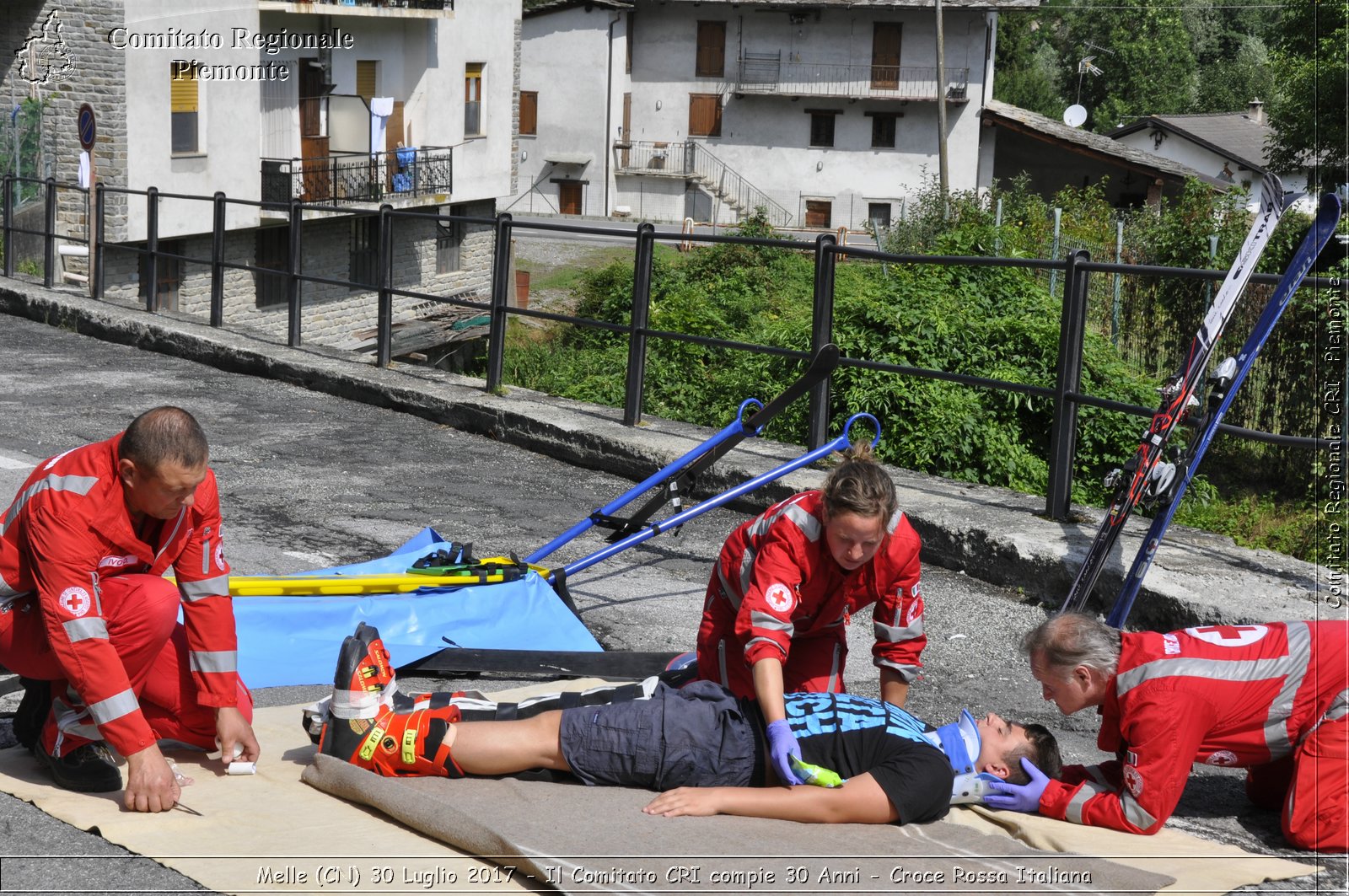 Melle (CN) 30 Luglio 2017 - Il Comitato CRI compie 30 Anni - Croce Rossa Italiana- Comitato Regionale del Piemonte