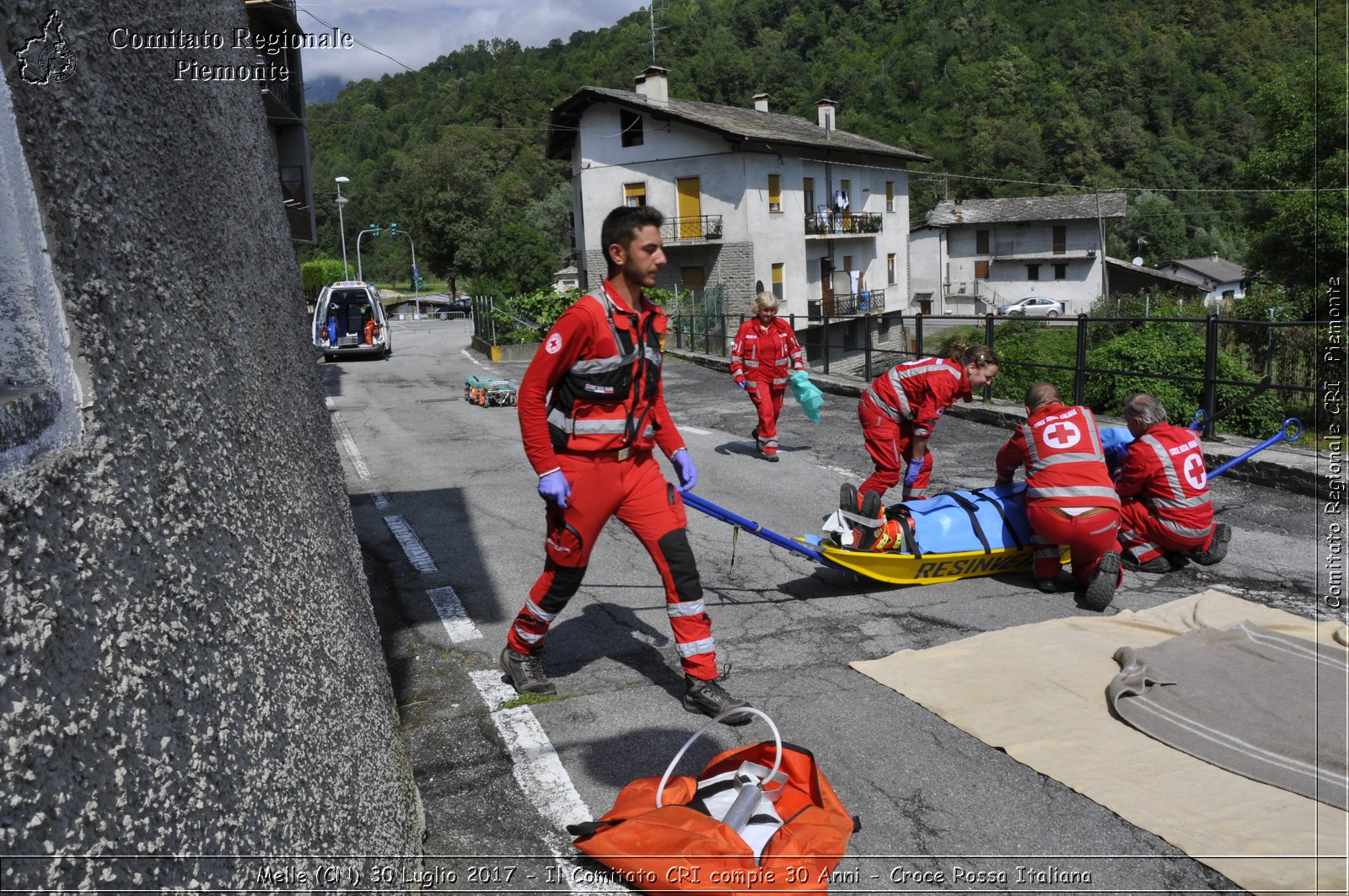 Melle (CN) 30 Luglio 2017 - Il Comitato CRI compie 30 Anni - Croce Rossa Italiana- Comitato Regionale del Piemonte