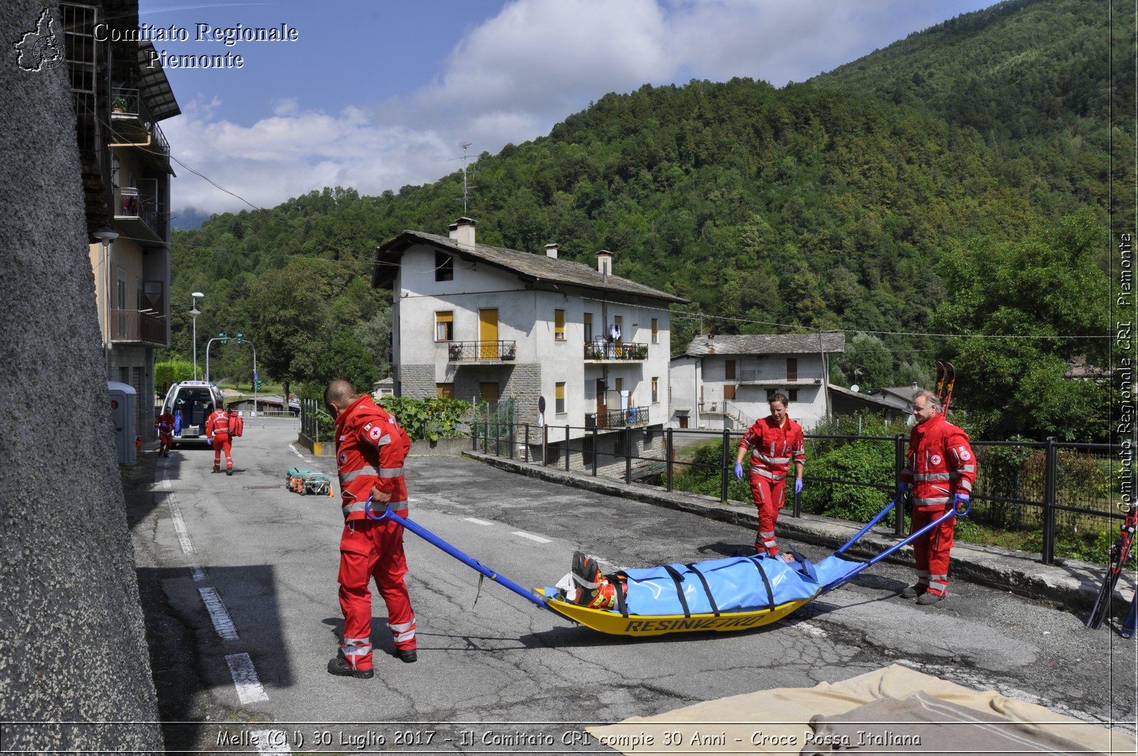 Melle (CN) 30 Luglio 2017 - Il Comitato CRI compie 30 Anni - Croce Rossa Italiana- Comitato Regionale del Piemonte