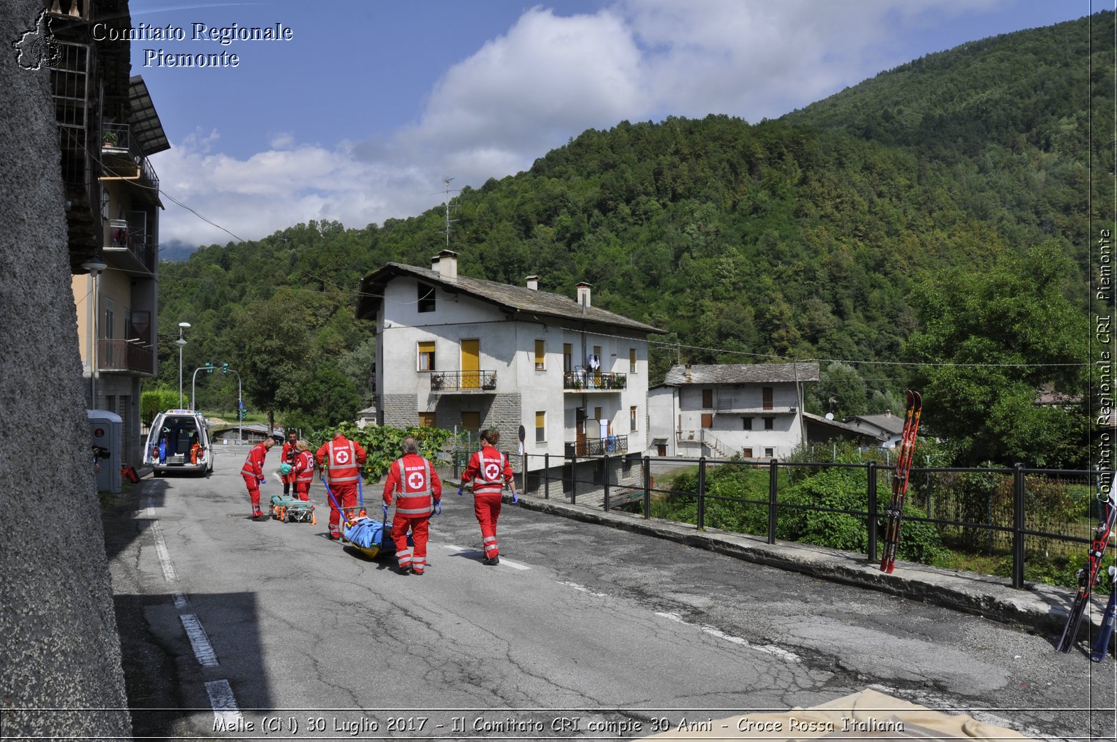 Melle (CN) 30 Luglio 2017 - Il Comitato CRI compie 30 Anni - Croce Rossa Italiana- Comitato Regionale del Piemonte