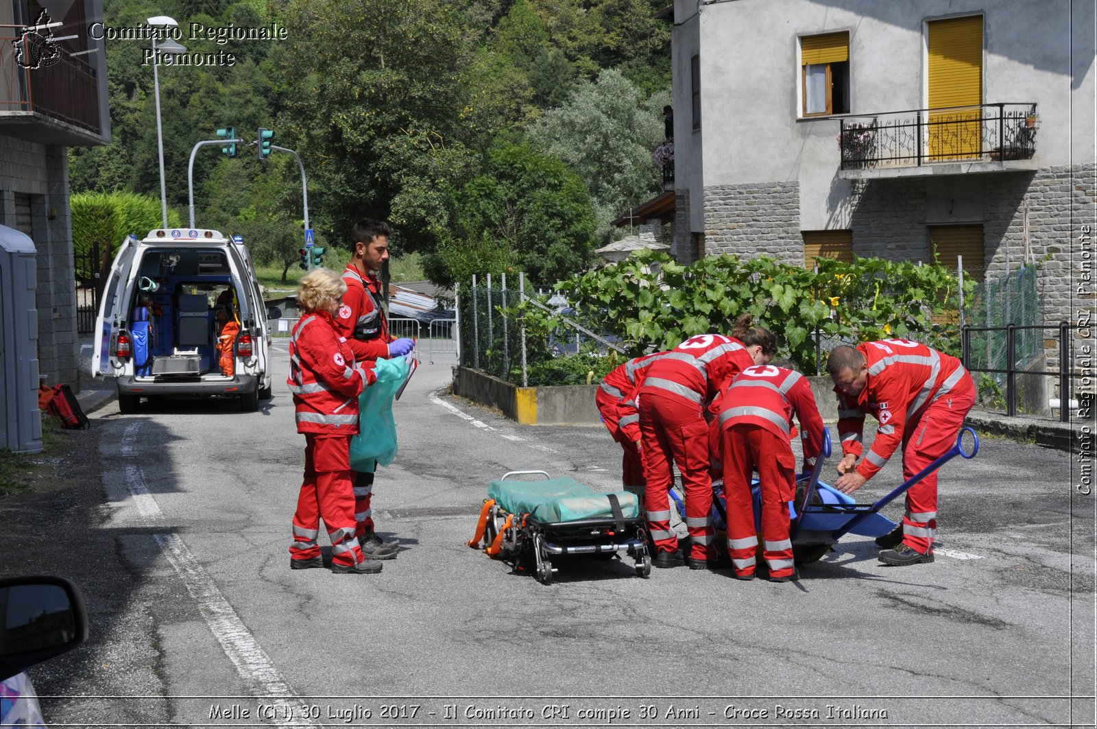 Melle (CN) 30 Luglio 2017 - Il Comitato CRI compie 30 Anni - Croce Rossa Italiana- Comitato Regionale del Piemonte