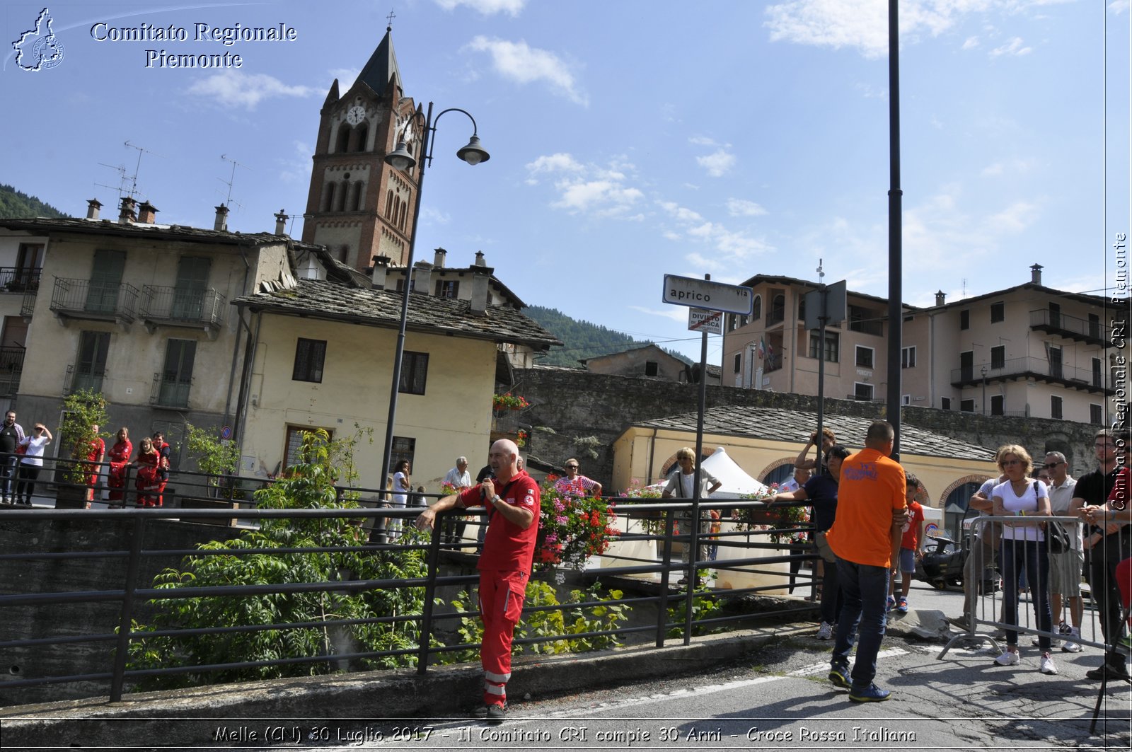 Melle (CN) 30 Luglio 2017 - Il Comitato CRI compie 30 Anni - Croce Rossa Italiana- Comitato Regionale del Piemonte