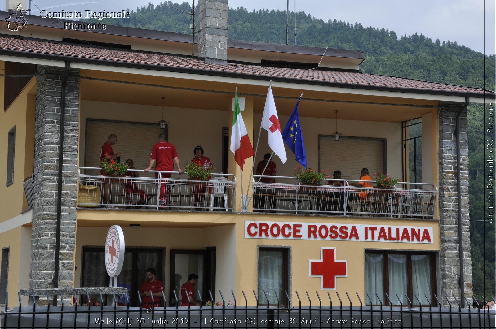 Melle (CN) 30 Luglio 2017 - Il Comitato CRI compie 30 Anni - Croce Rossa Italiana- Comitato Regionale del Piemonte