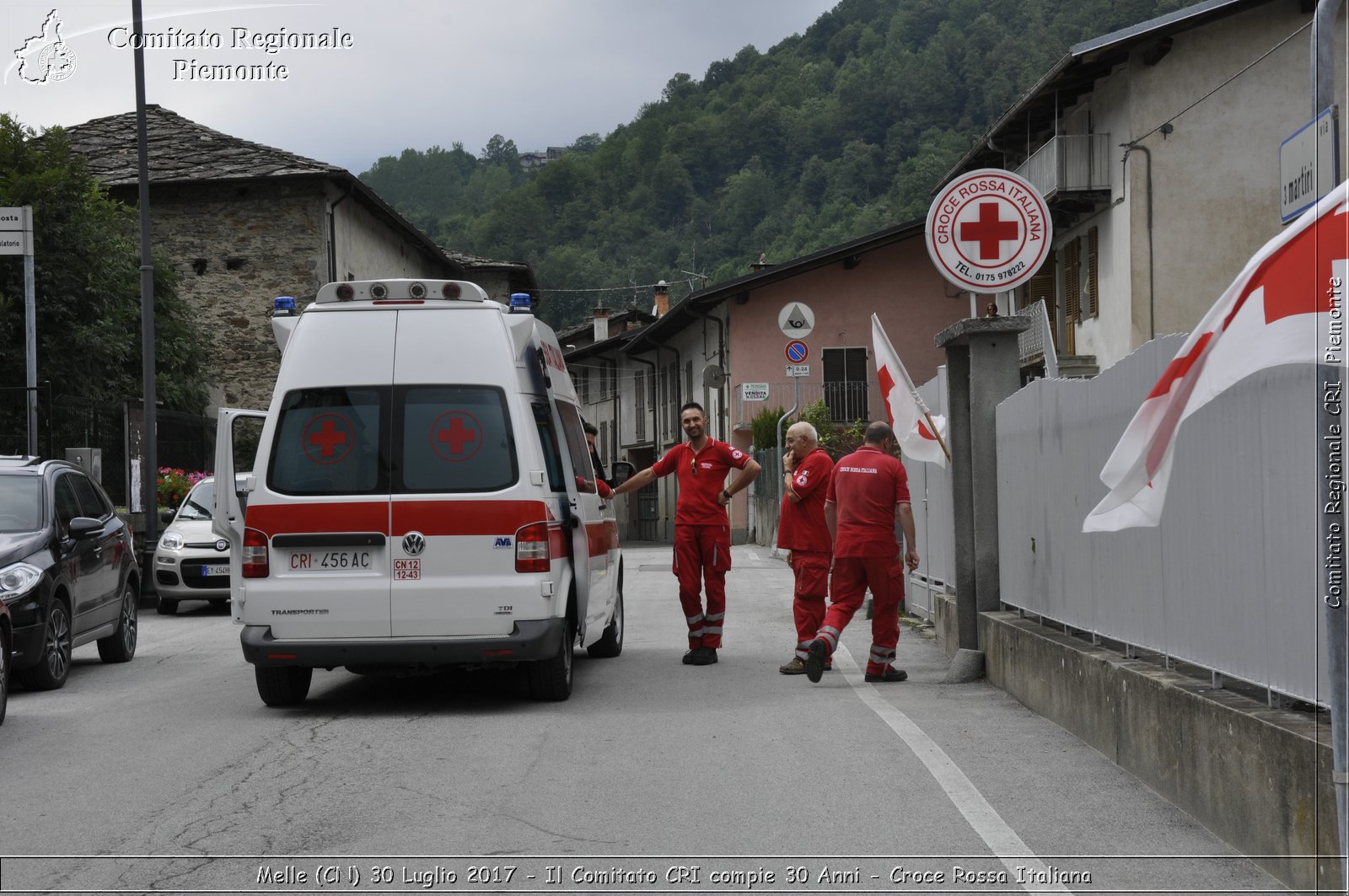 Melle (CN) 30 Luglio 2017 - Il Comitato CRI compie 30 Anni - Croce Rossa Italiana- Comitato Regionale del Piemonte