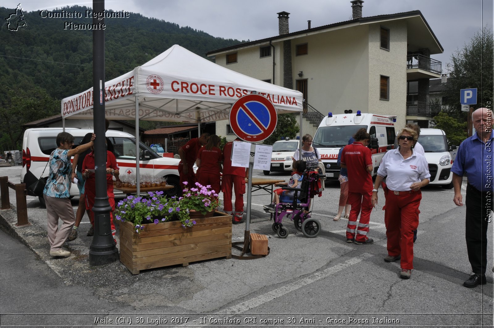 Melle (CN) 30 Luglio 2017 - Il Comitato CRI compie 30 Anni - Croce Rossa Italiana- Comitato Regionale del Piemonte