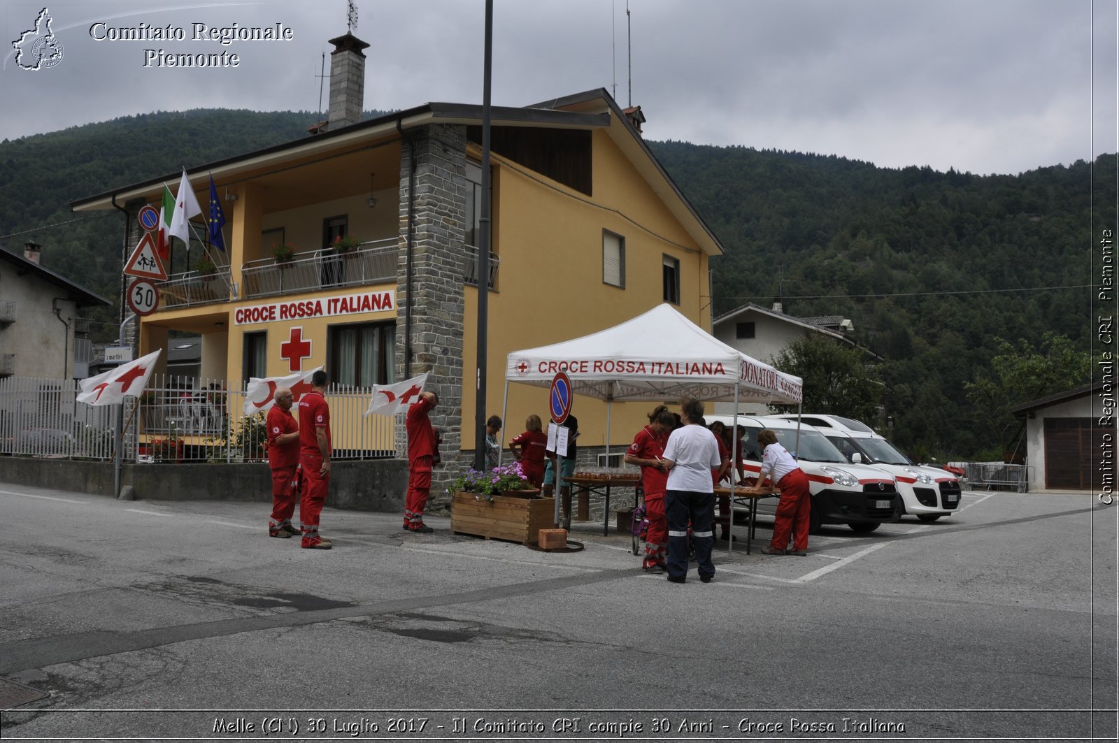 Melle (CN) 30 Luglio 2017 - Il Comitato CRI compie 30 Anni - Croce Rossa Italiana- Comitato Regionale del Piemonte