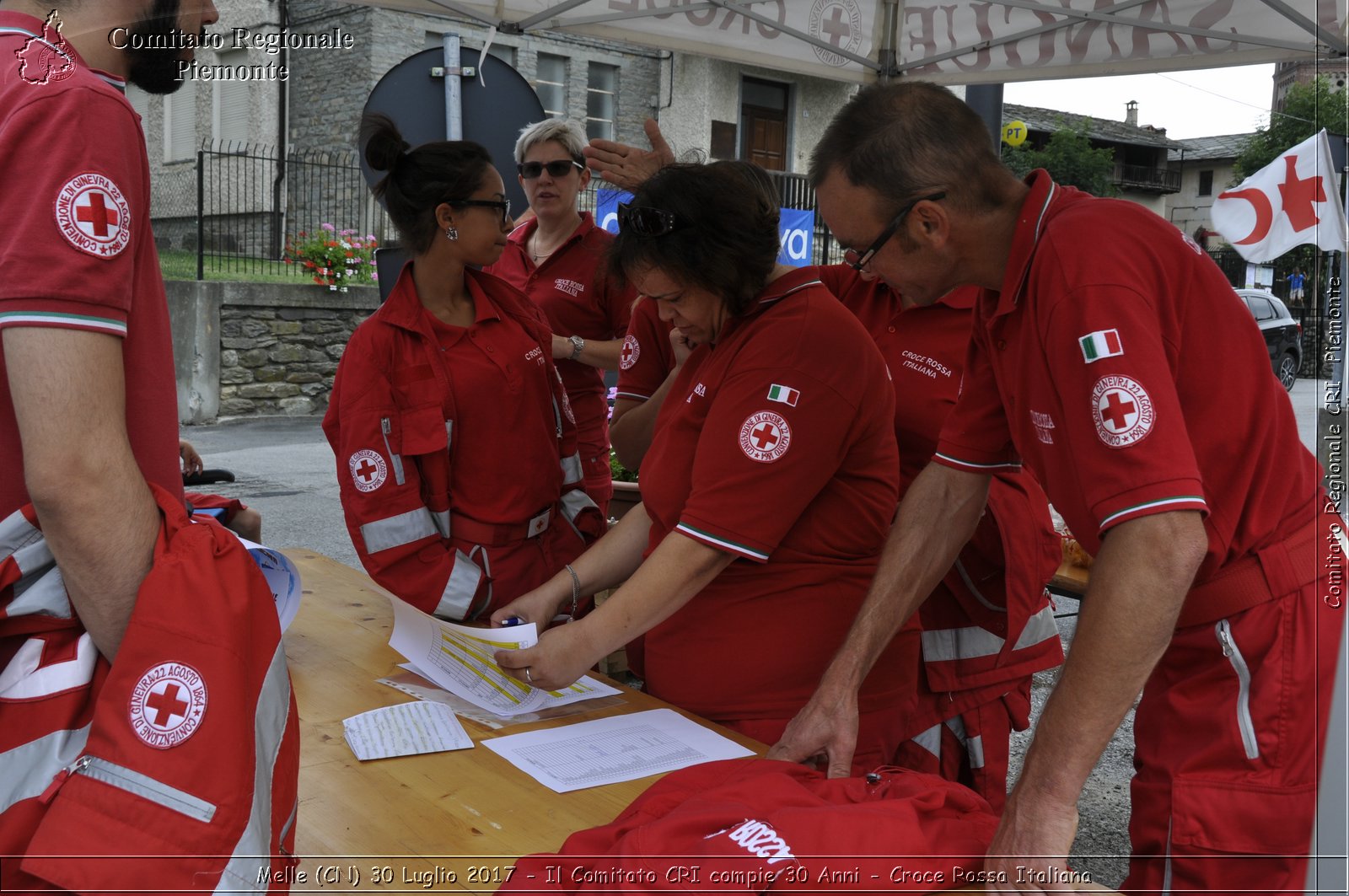 Melle (CN) 30 Luglio 2017 - Il Comitato CRI compie 30 Anni - Croce Rossa Italiana- Comitato Regionale del Piemonte