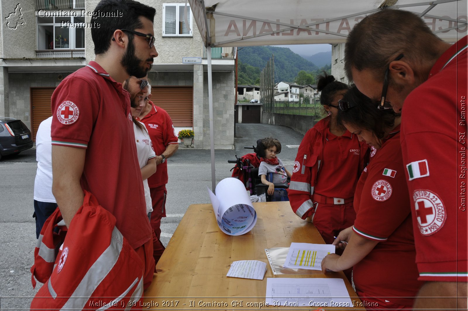 Melle (CN) 30 Luglio 2017 - Il Comitato CRI compie 30 Anni - Croce Rossa Italiana- Comitato Regionale del Piemonte