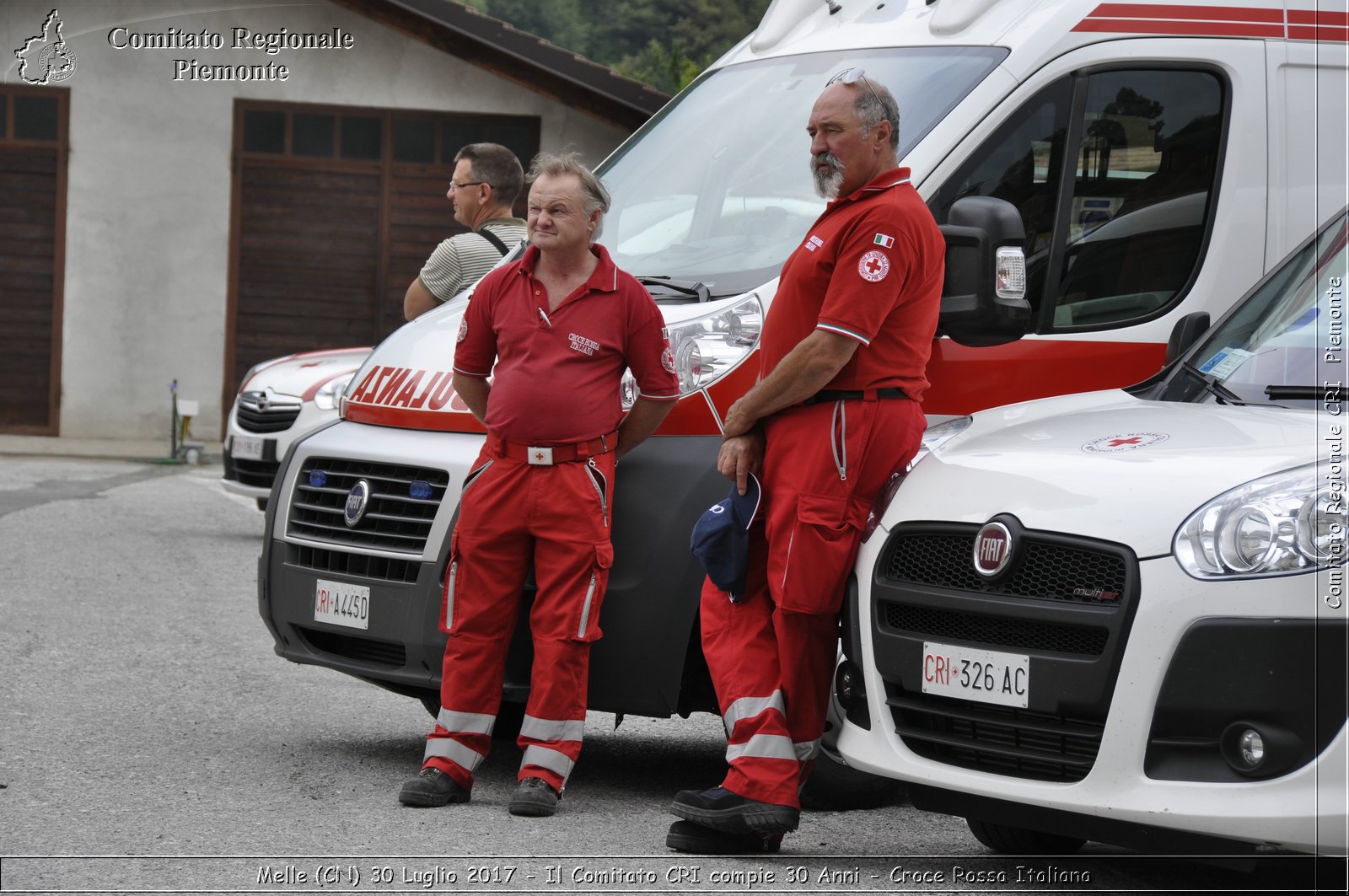 Melle (CN) 30 Luglio 2017 - Il Comitato CRI compie 30 Anni - Croce Rossa Italiana- Comitato Regionale del Piemonte