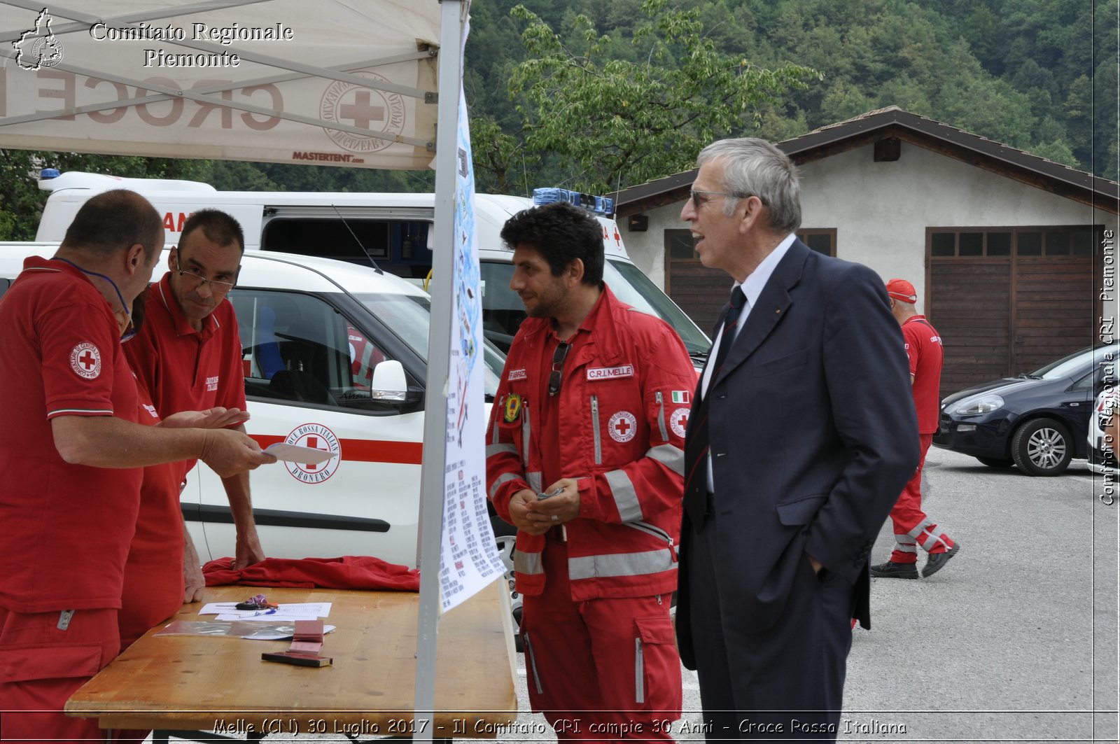 Melle (CN) 30 Luglio 2017 - Il Comitato CRI compie 30 Anni - Croce Rossa Italiana- Comitato Regionale del Piemonte