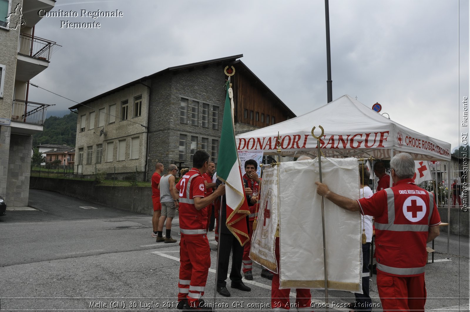 Melle (CN) 30 Luglio 2017 - Il Comitato CRI compie 30 Anni - Croce Rossa Italiana- Comitato Regionale del Piemonte