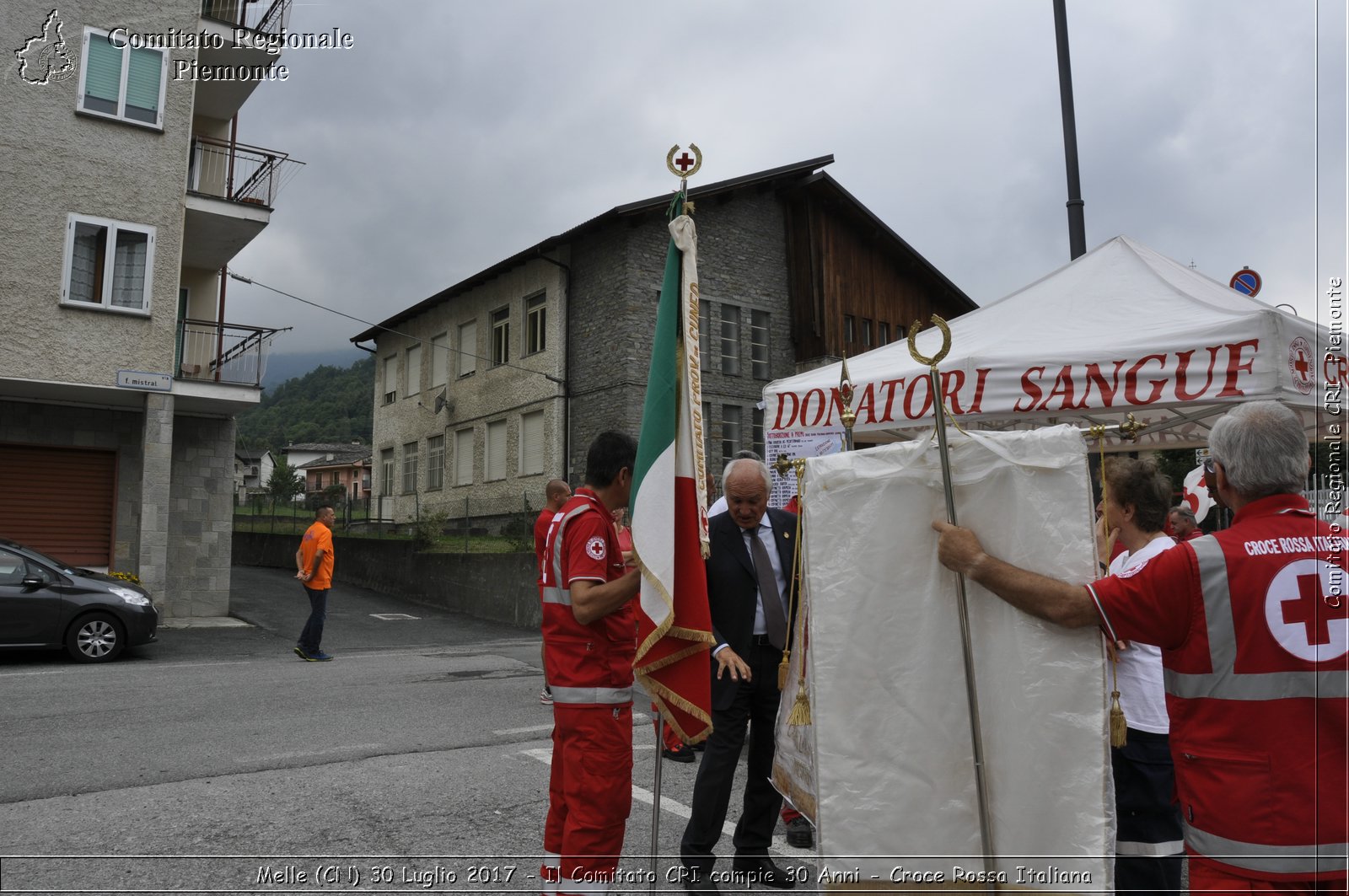 Melle (CN) 30 Luglio 2017 - Il Comitato CRI compie 30 Anni - Croce Rossa Italiana- Comitato Regionale del Piemonte