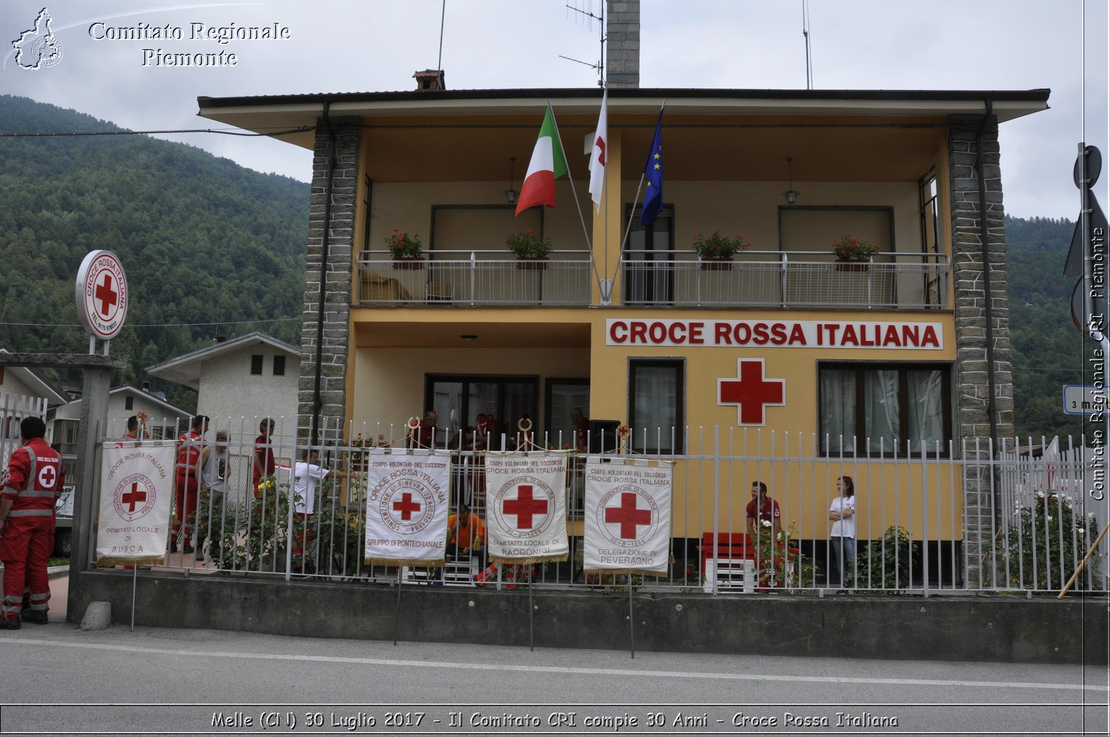 Melle (CN) 30 Luglio 2017 - Il Comitato CRI compie 30 Anni - Croce Rossa Italiana- Comitato Regionale del Piemonte