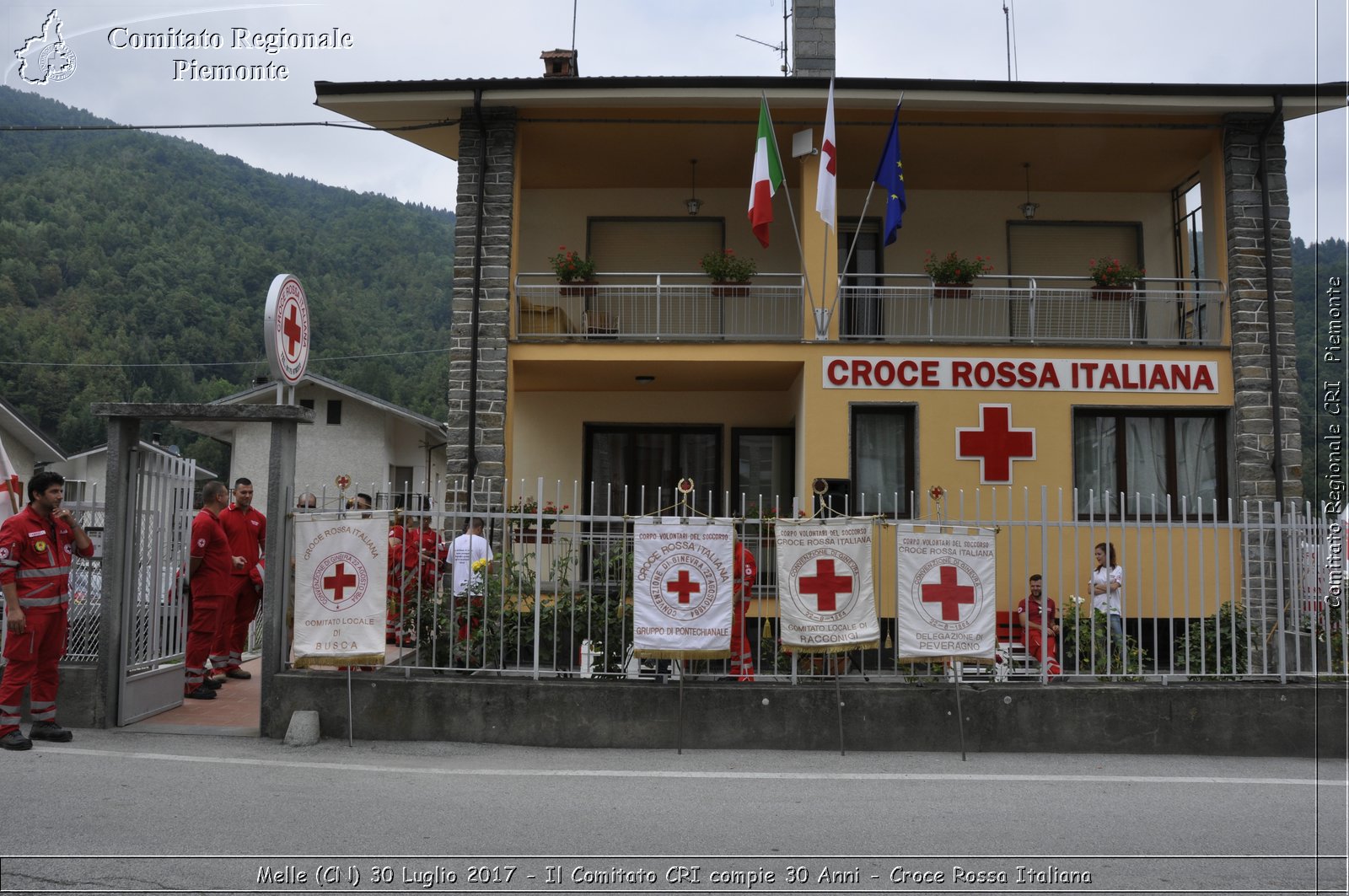 Melle (CN) 30 Luglio 2017 - Il Comitato CRI compie 30 Anni - Croce Rossa Italiana- Comitato Regionale del Piemonte