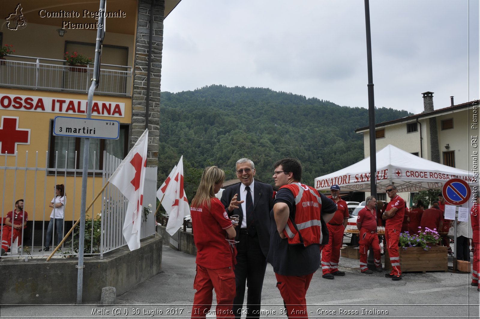 Melle (CN) 30 Luglio 2017 - Il Comitato CRI compie 30 Anni - Croce Rossa Italiana- Comitato Regionale del Piemonte