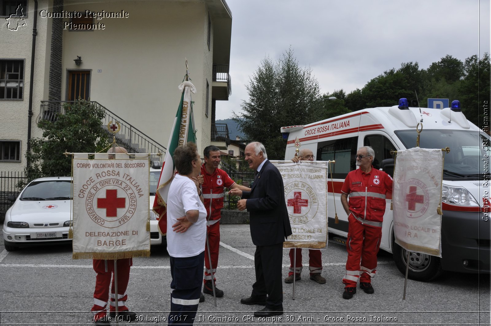 Melle (CN) 30 Luglio 2017 - Il Comitato CRI compie 30 Anni - Croce Rossa Italiana- Comitato Regionale del Piemonte