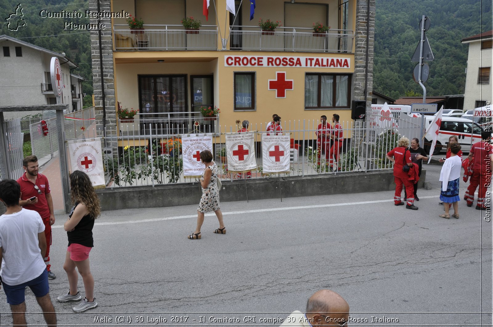 Melle (CN) 30 Luglio 2017 - Il Comitato CRI compie 30 Anni - Croce Rossa Italiana- Comitato Regionale del Piemonte