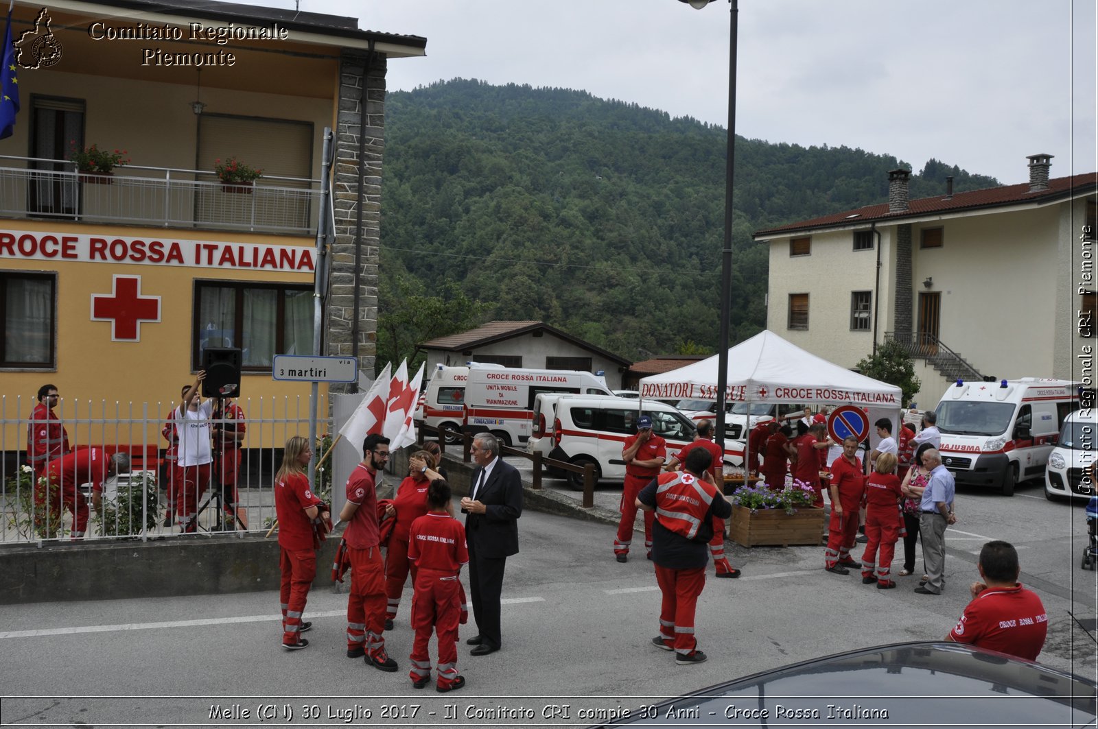 Melle (CN) 30 Luglio 2017 - Il Comitato CRI compie 30 Anni - Croce Rossa Italiana- Comitato Regionale del Piemonte