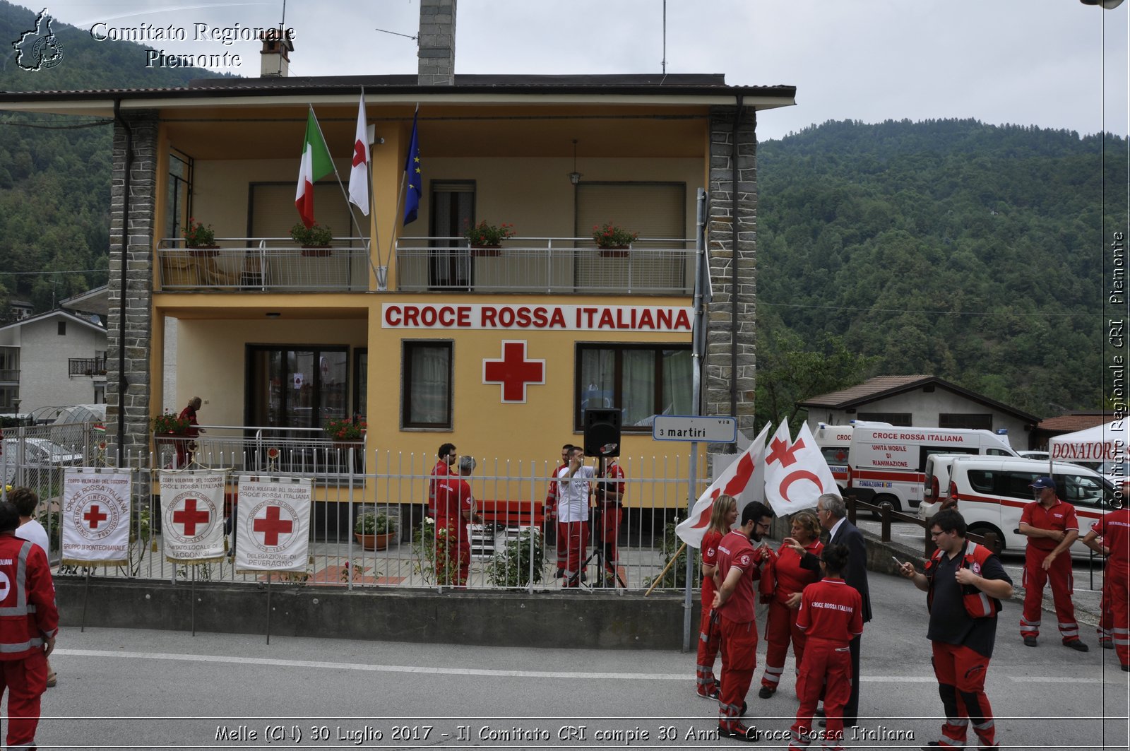 Melle (CN) 30 Luglio 2017 - Il Comitato CRI compie 30 Anni - Croce Rossa Italiana- Comitato Regionale del Piemonte