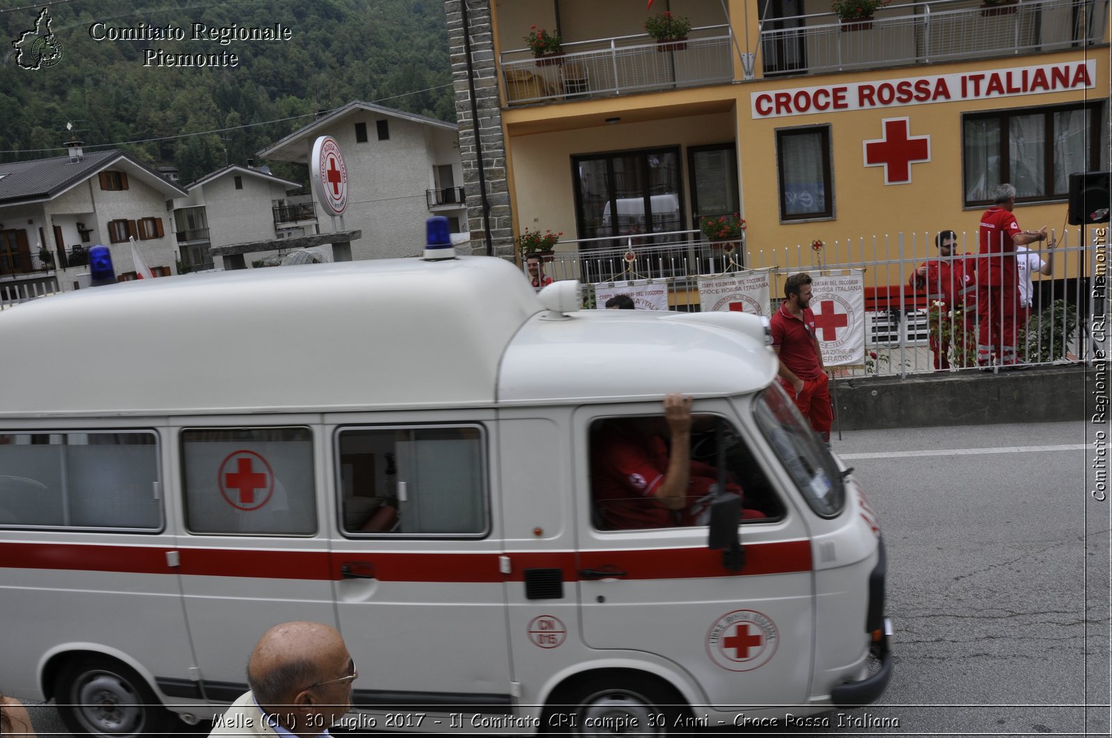 Melle (CN) 30 Luglio 2017 - Il Comitato CRI compie 30 Anni - Croce Rossa Italiana- Comitato Regionale del Piemonte