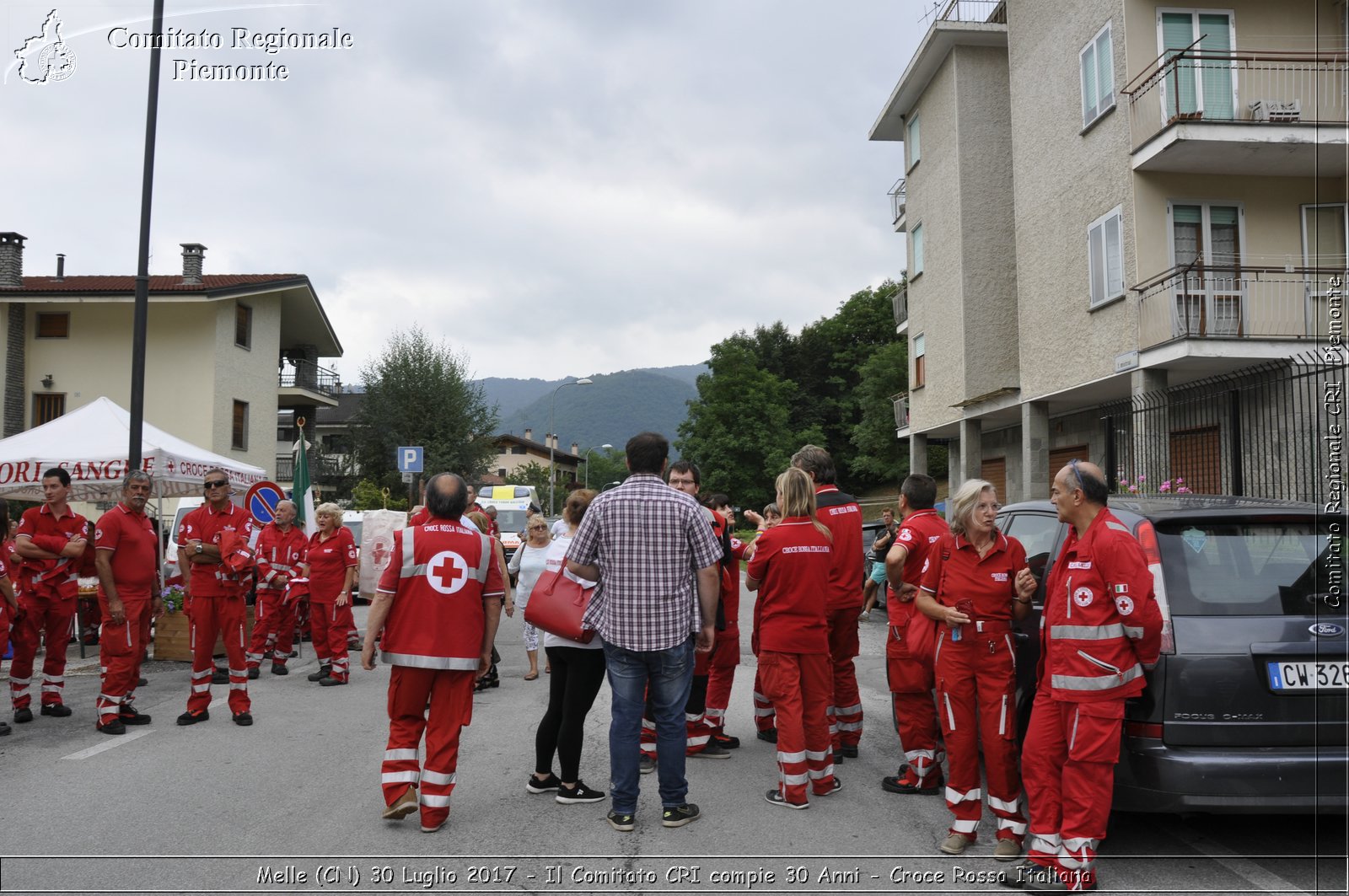 Melle (CN) 30 Luglio 2017 - Il Comitato CRI compie 30 Anni - Croce Rossa Italiana- Comitato Regionale del Piemonte