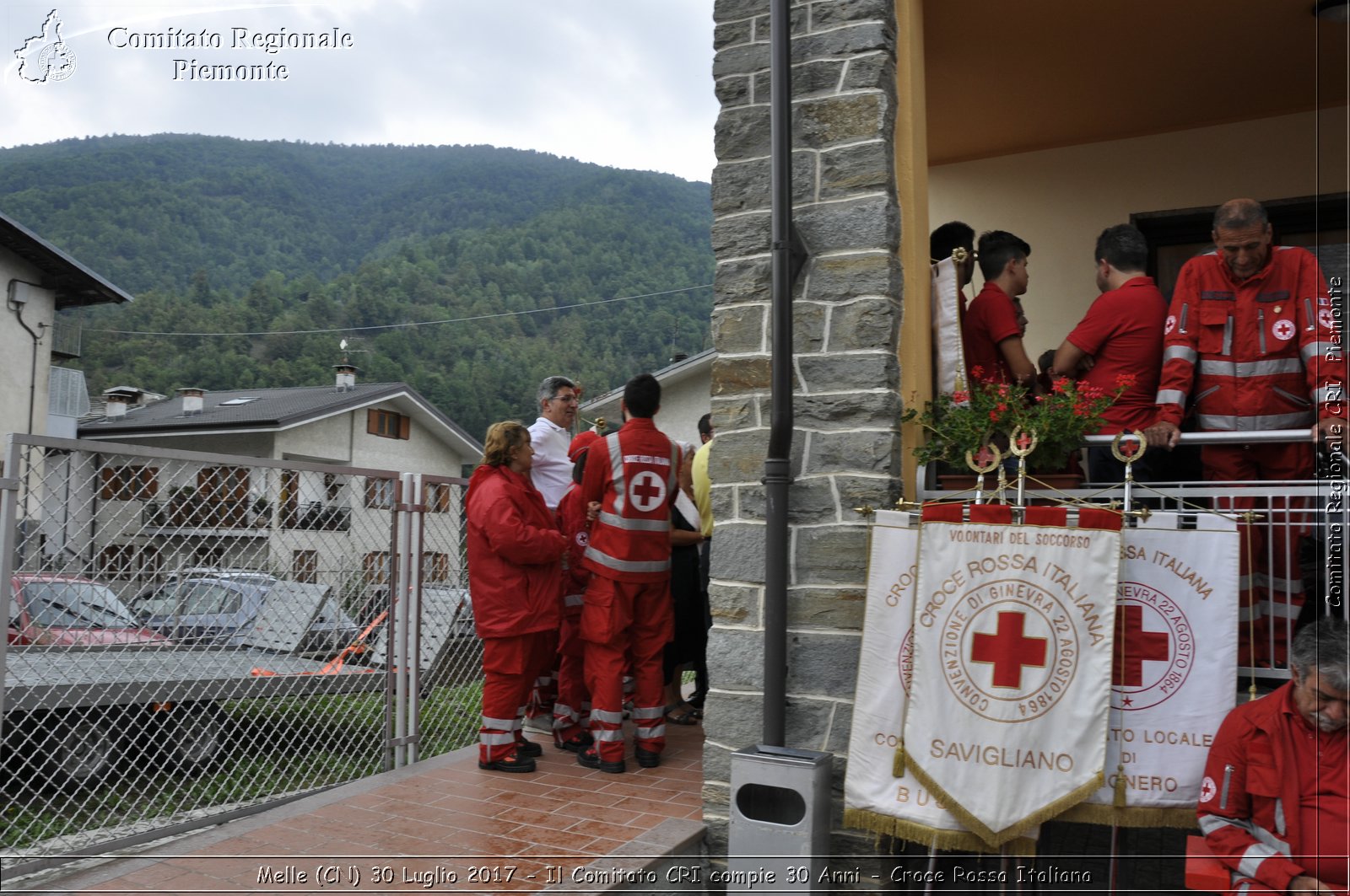 Melle (CN) 30 Luglio 2017 - Il Comitato CRI compie 30 Anni - Croce Rossa Italiana- Comitato Regionale del Piemonte