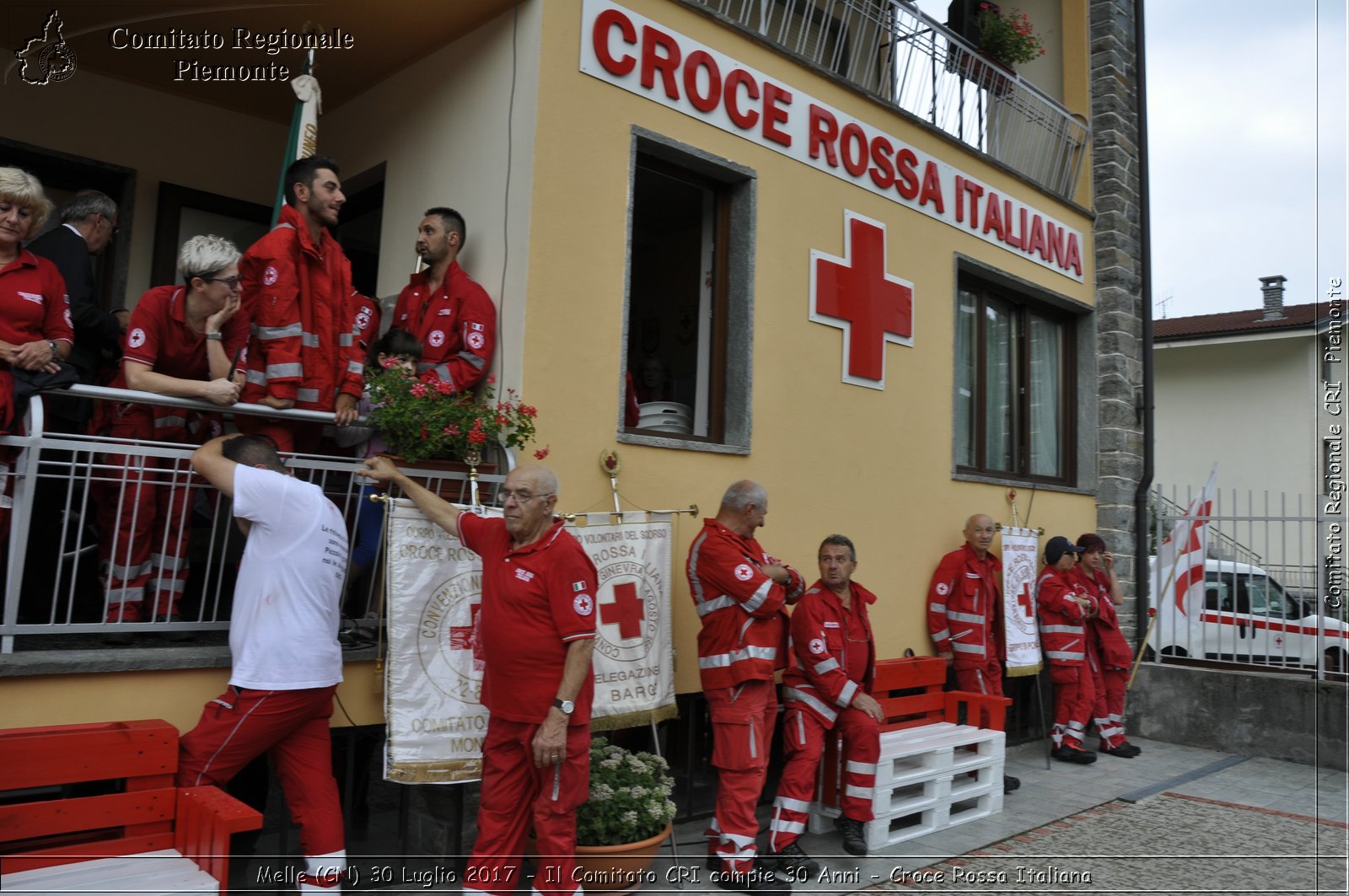 Melle (CN) 30 Luglio 2017 - Il Comitato CRI compie 30 Anni - Croce Rossa Italiana- Comitato Regionale del Piemonte