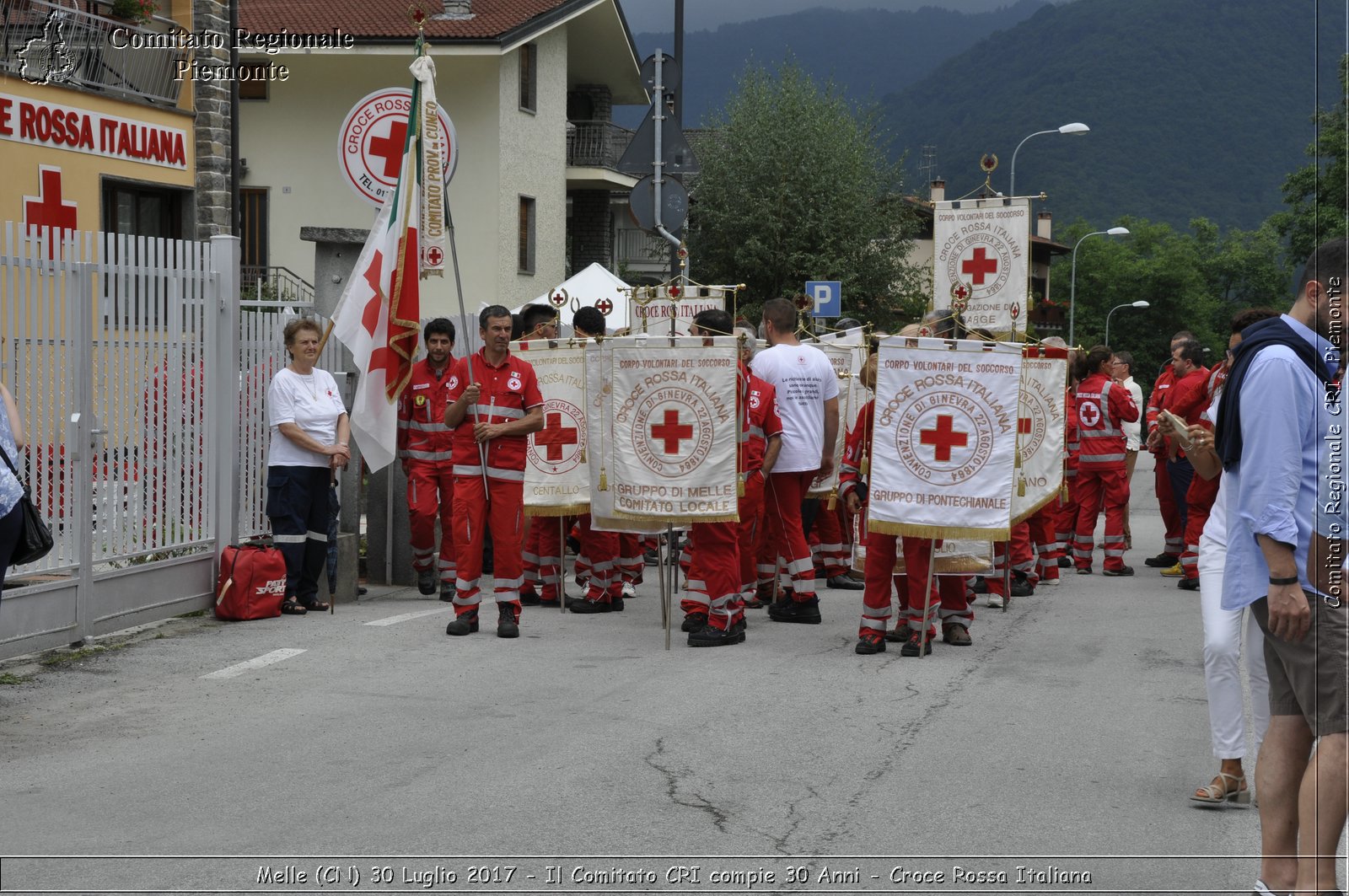 Melle (CN) 30 Luglio 2017 - Il Comitato CRI compie 30 Anni - Croce Rossa Italiana- Comitato Regionale del Piemonte