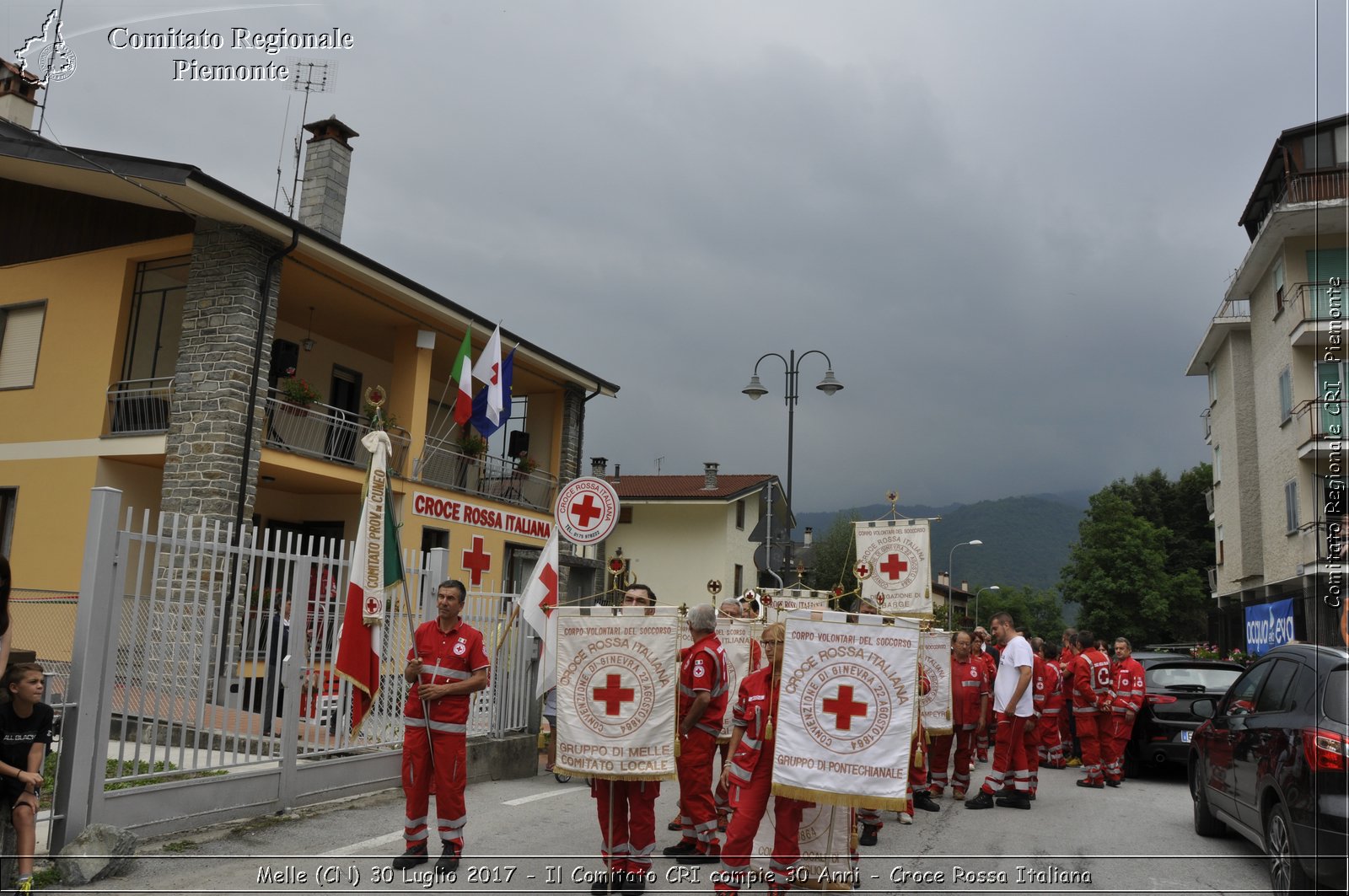 Melle (CN) 30 Luglio 2017 - Il Comitato CRI compie 30 Anni - Croce Rossa Italiana- Comitato Regionale del Piemonte