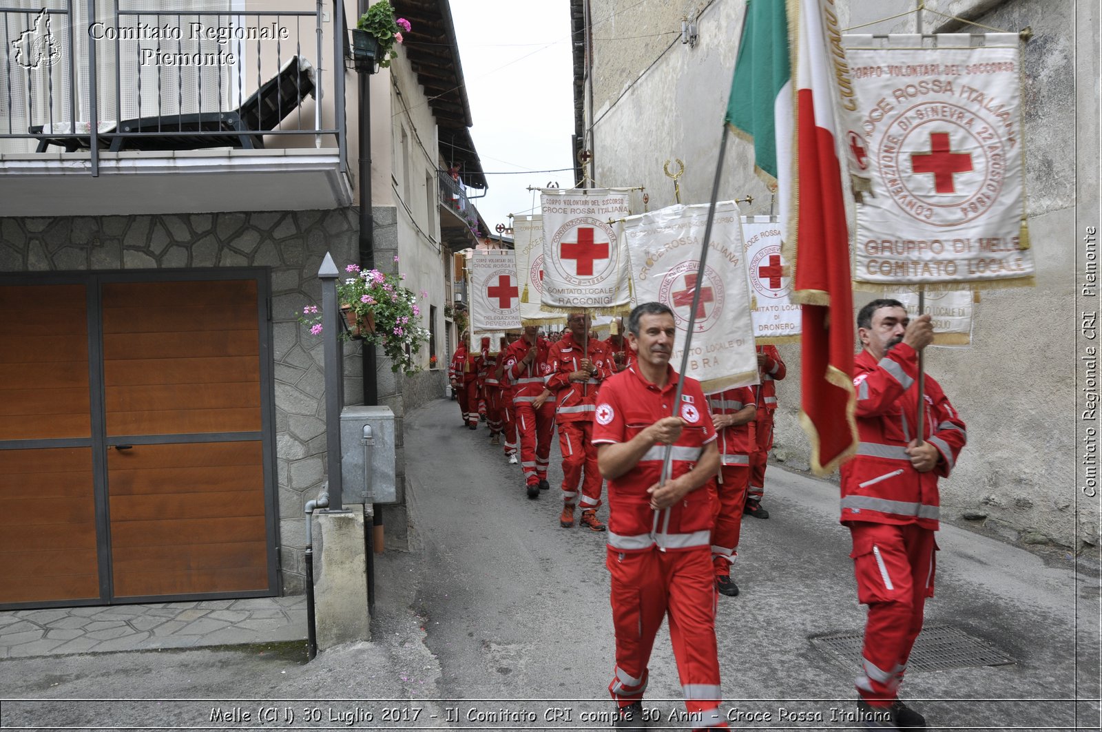 Melle (CN) 30 Luglio 2017 - Il Comitato CRI compie 30 Anni - Croce Rossa Italiana- Comitato Regionale del Piemonte