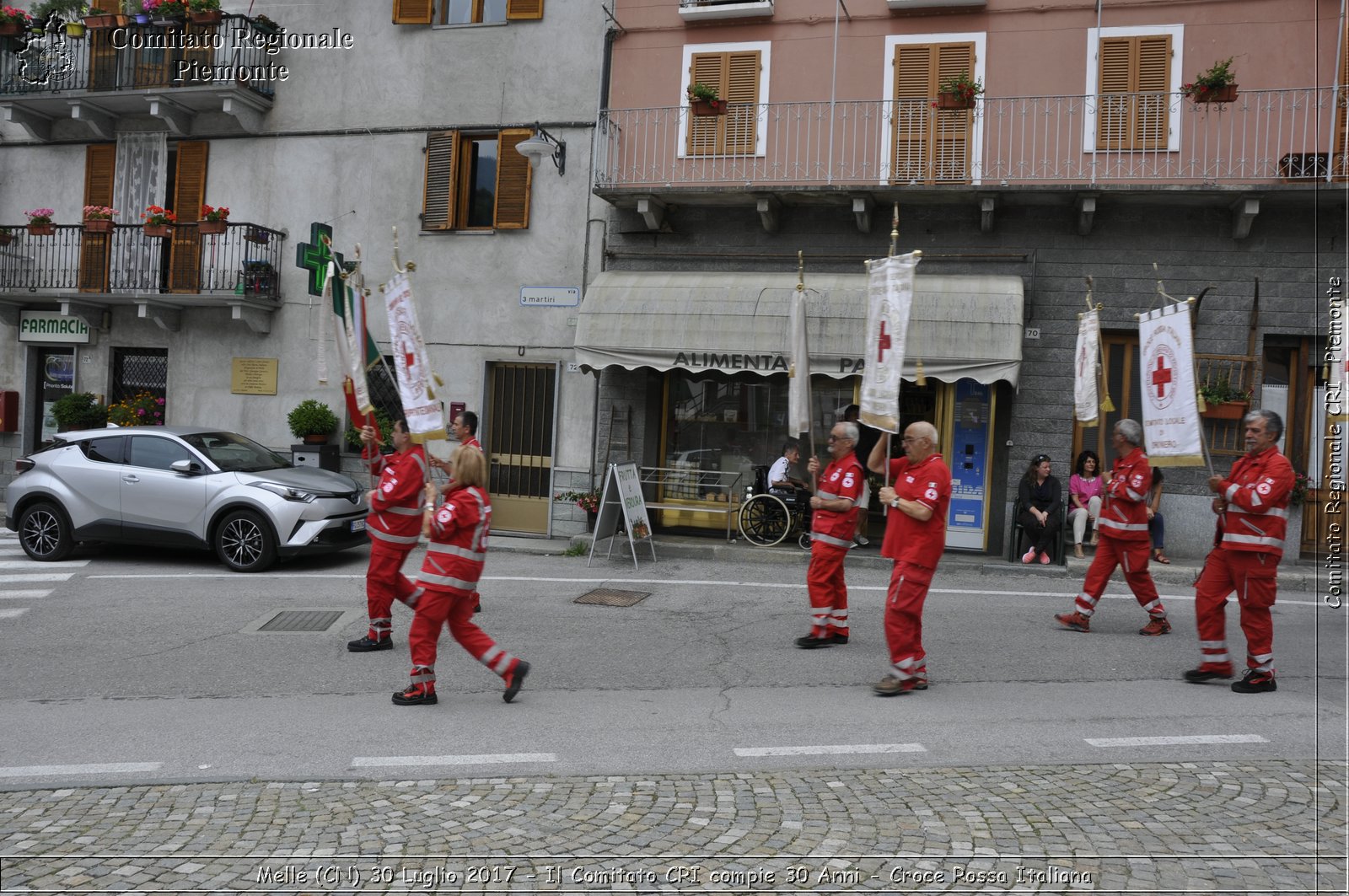 Melle (CN) 30 Luglio 2017 - Il Comitato CRI compie 30 Anni - Croce Rossa Italiana- Comitato Regionale del Piemonte